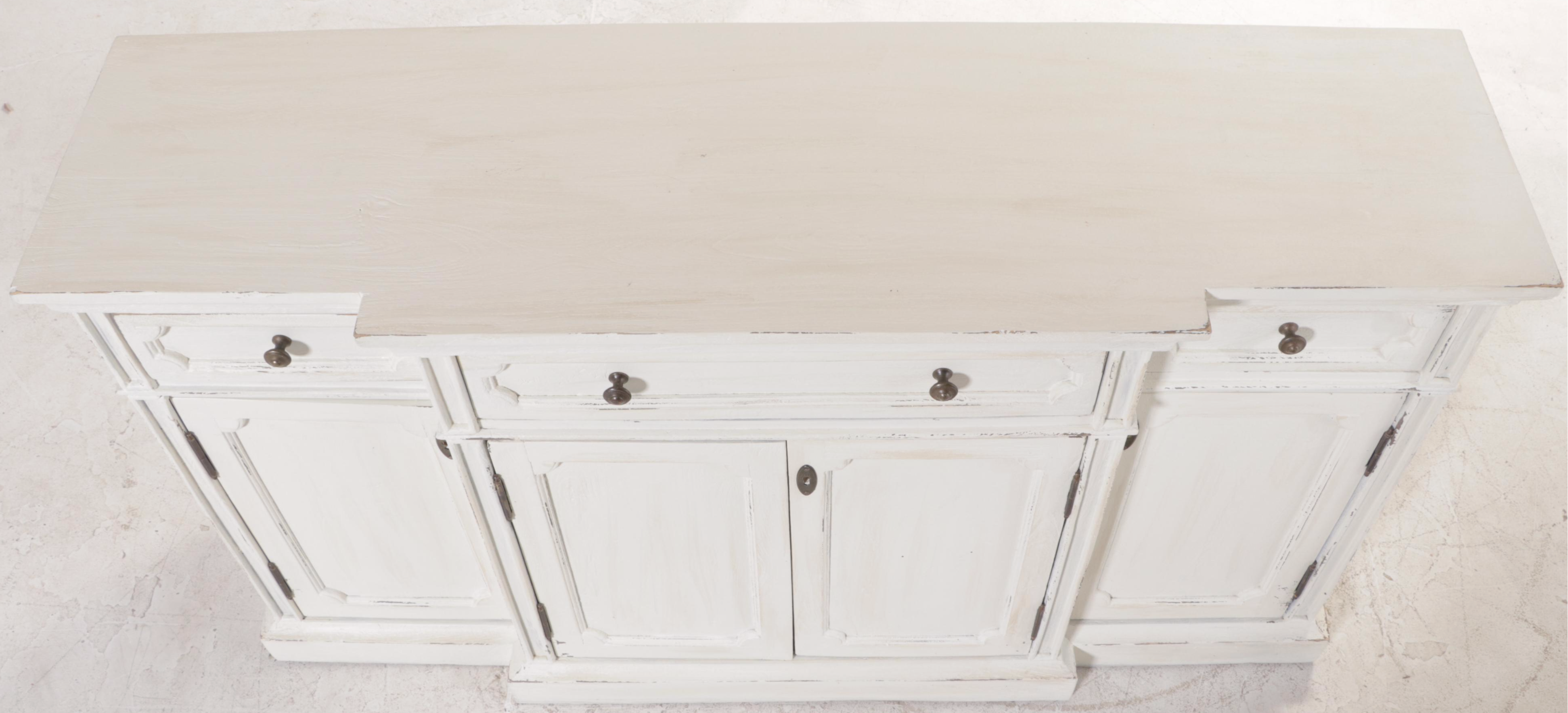 Federal Style White-Painted Breakfront Sideboard