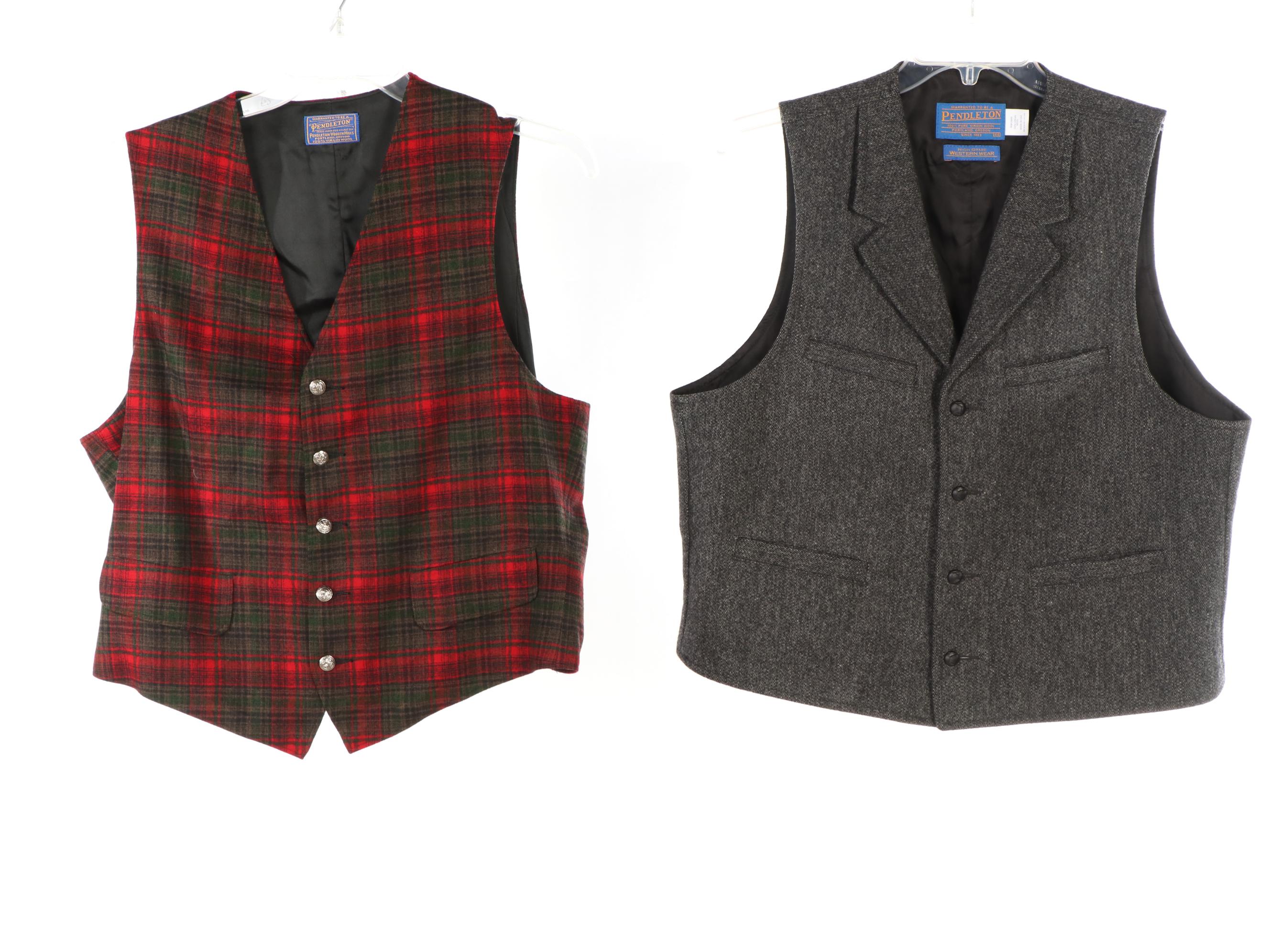 Men's Pendleton Tartan Plaid, Tweed and Blanket Vests