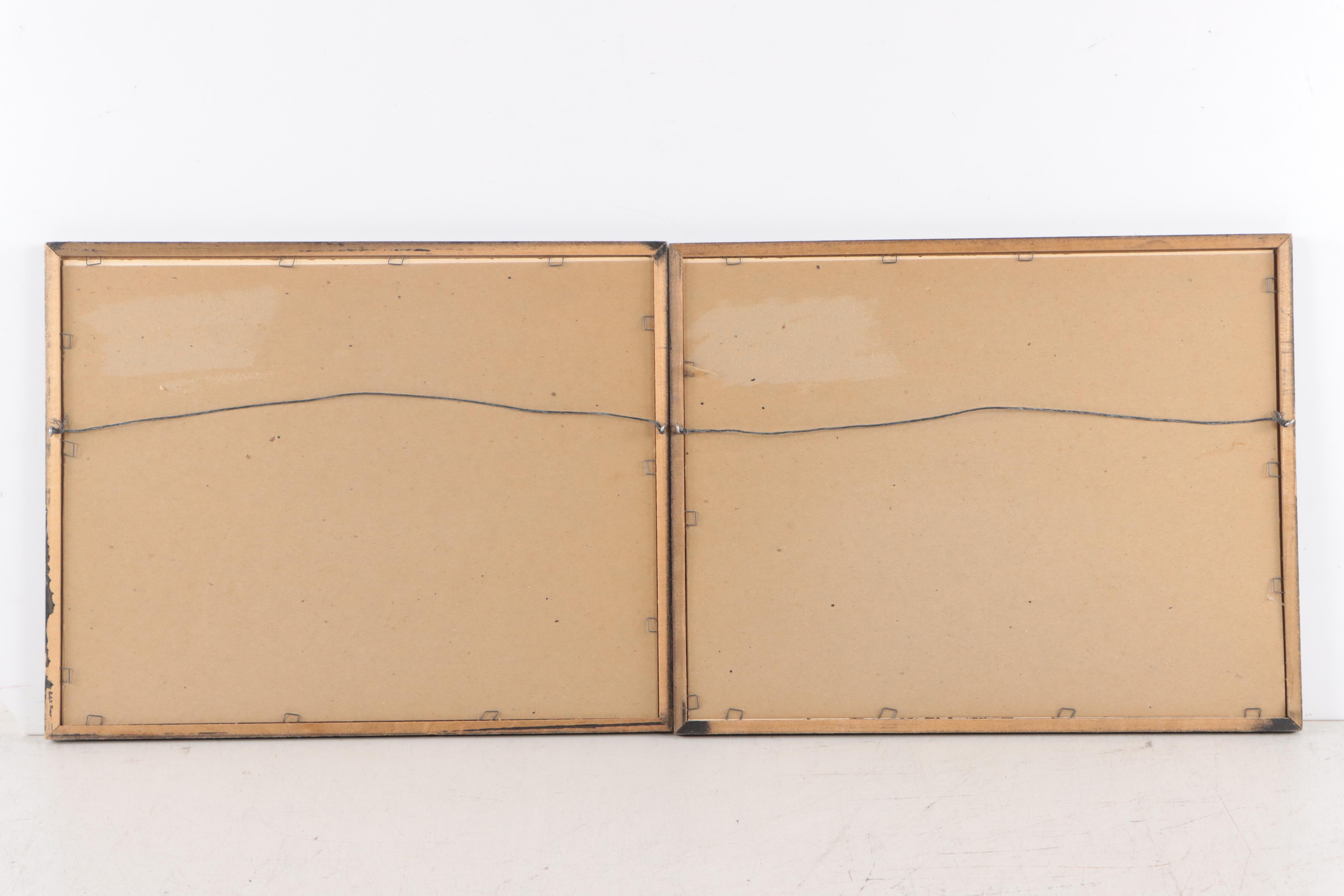 Halftones After Charles H. Overly of Buildings In Williamsburg, Virginia