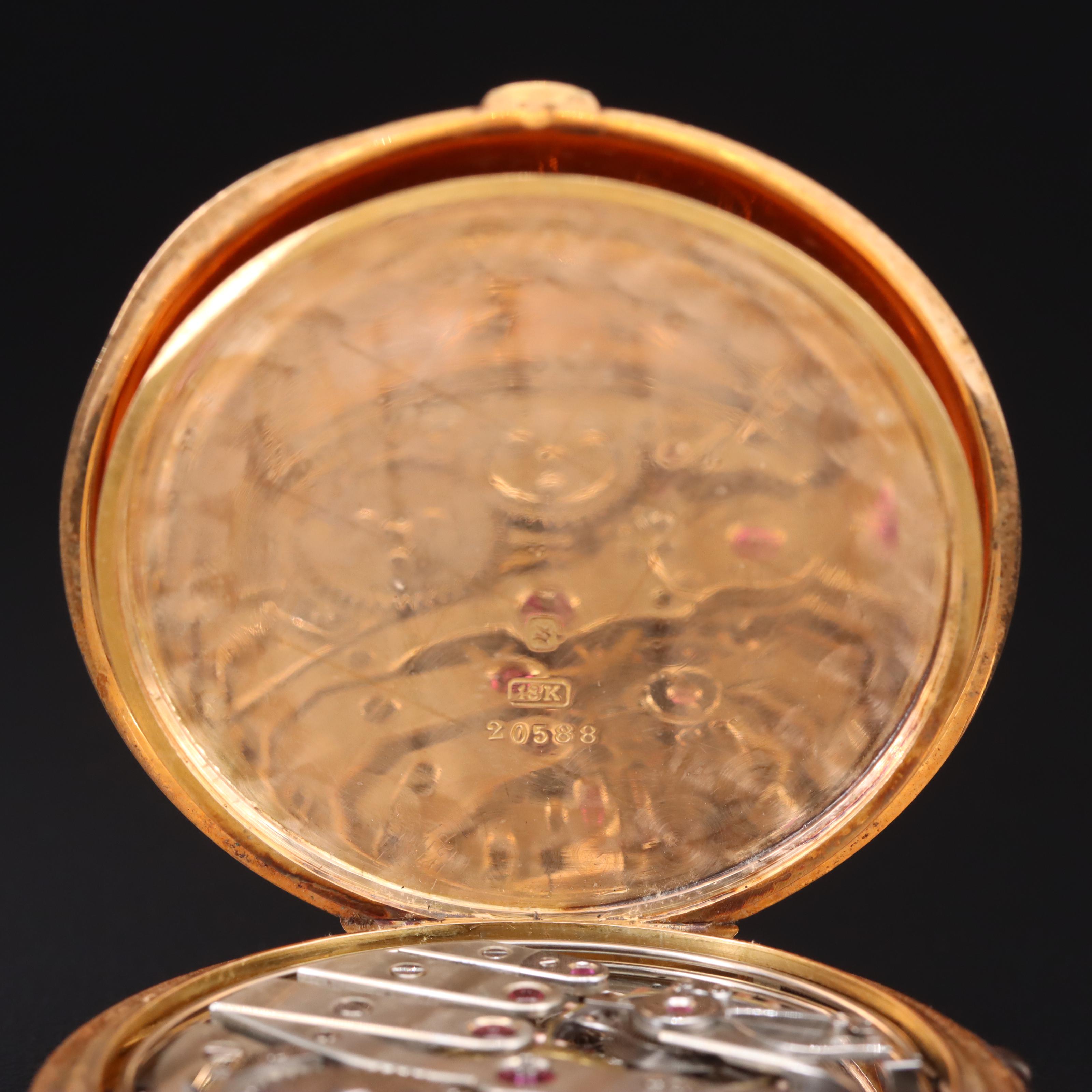 18K Golay Fils & Stahl Swiss Pocket Watch