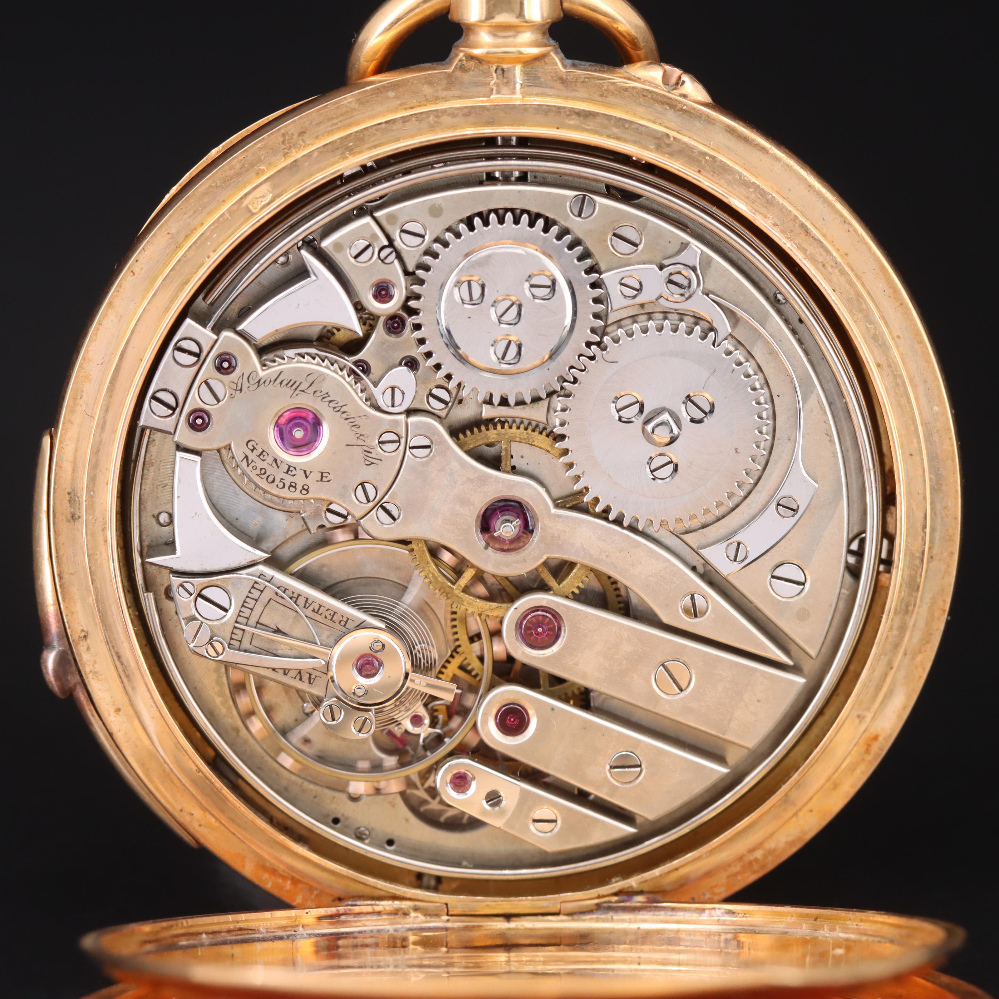 18K Golay Fils & Stahl Swiss Pocket Watch