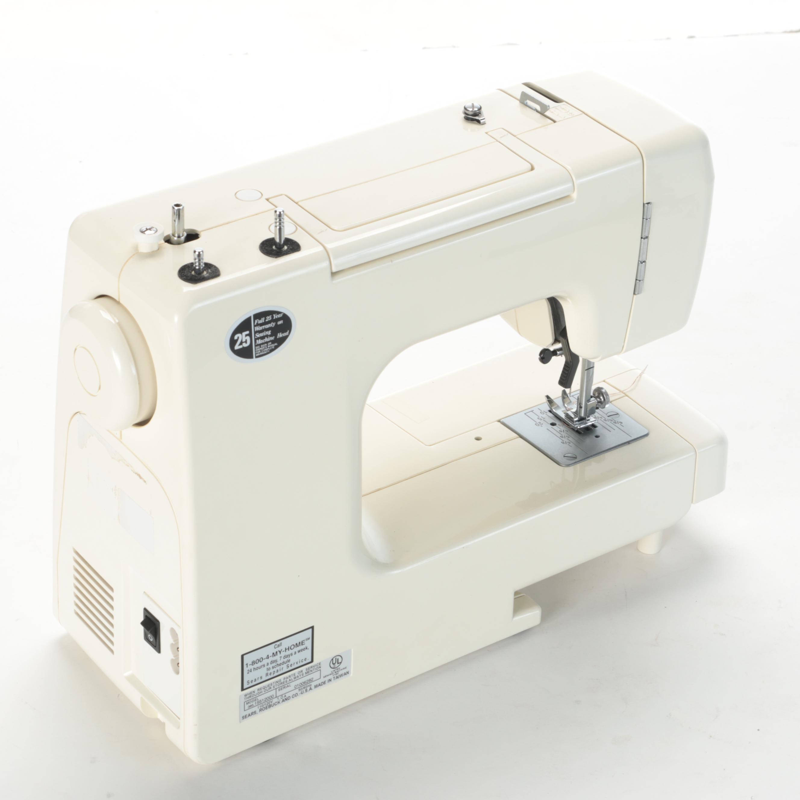 Kenmore Model 385 Electronic Sewing Machine with Thread, Needles and Accessories