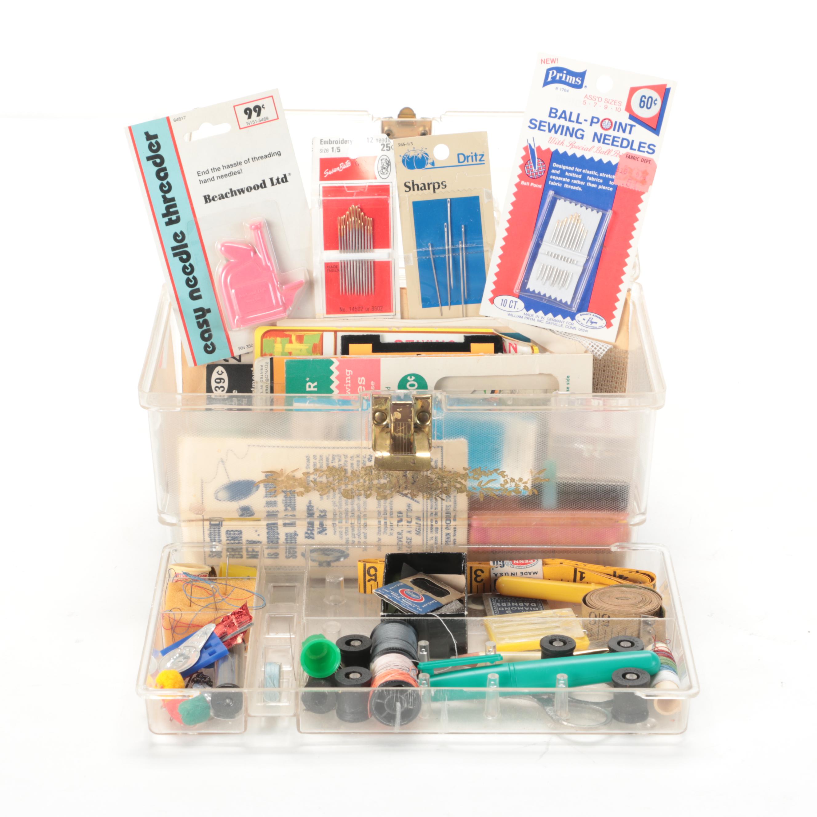 Kenmore Model 385 Electronic Sewing Machine with Thread, Needles and Accessories