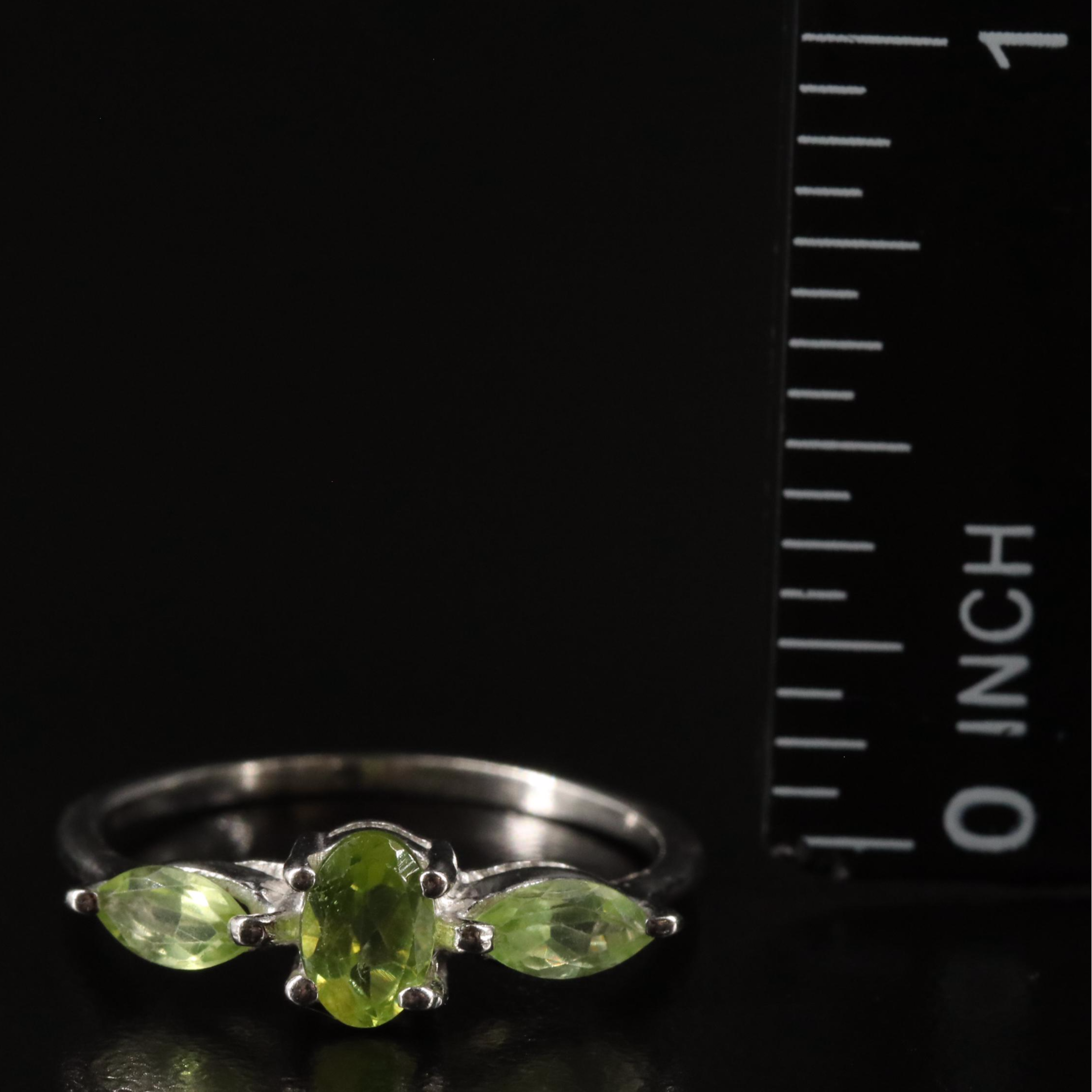 Sterling and Peridot Ring
