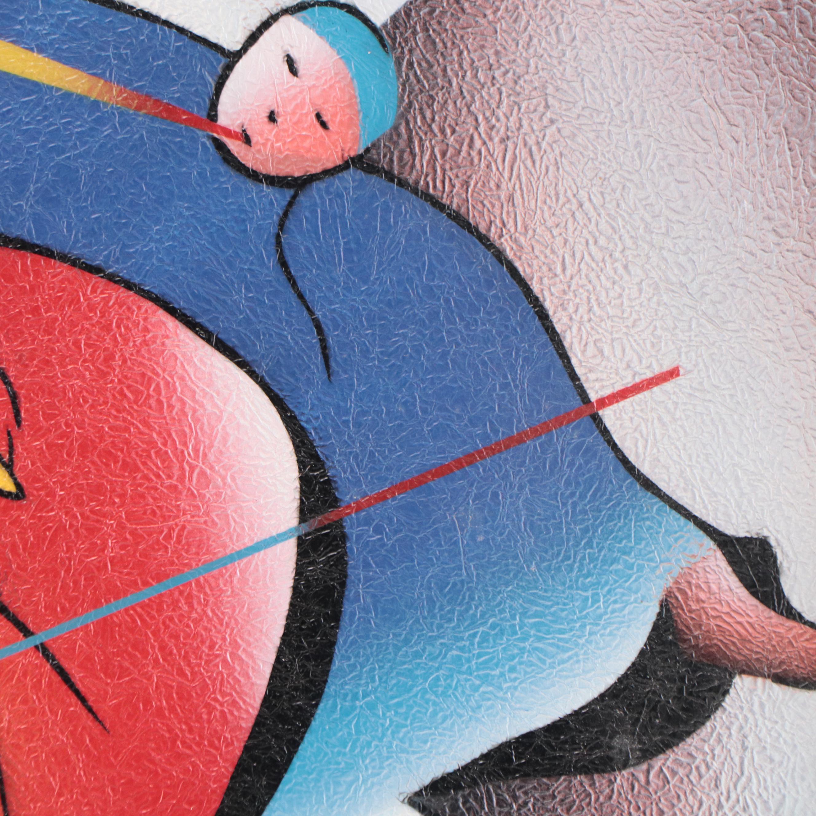 J. Kendall Abstract Airbrush Painting of Musicians