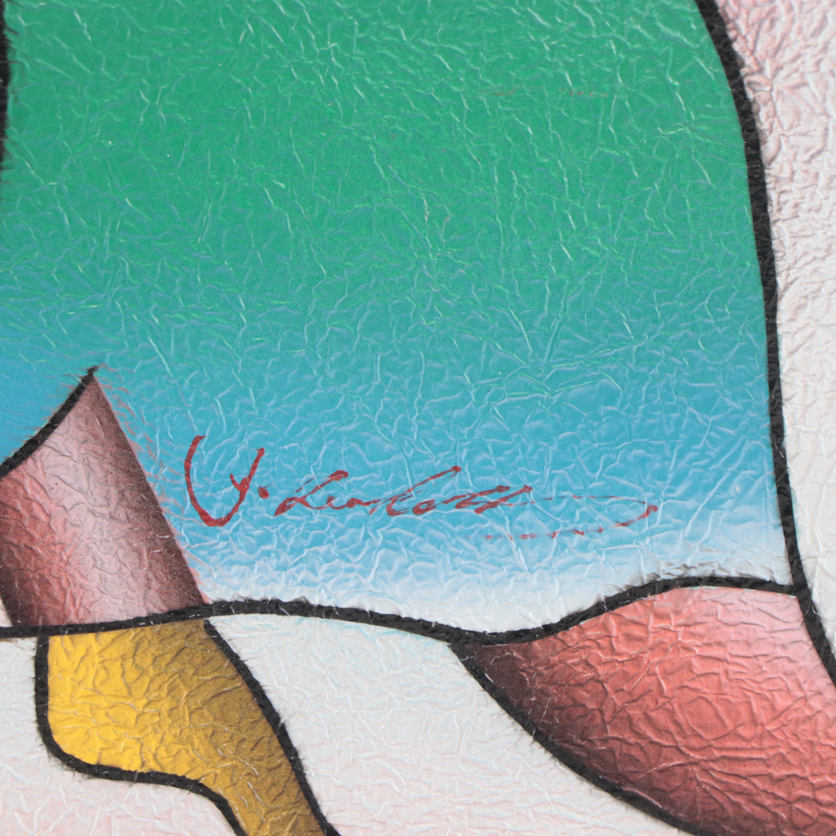 J. Kendall Abstract Airbrush Painting of Musicians