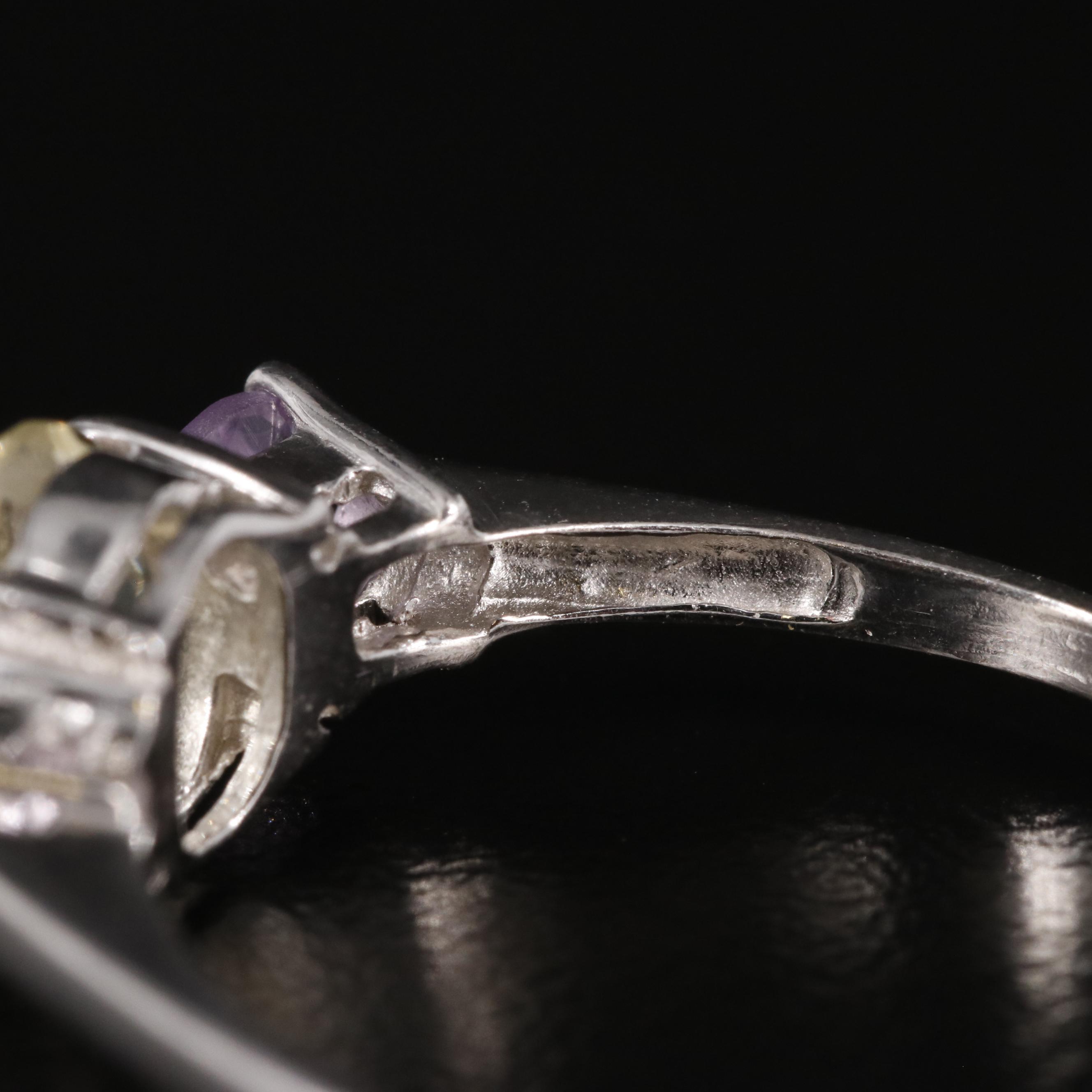 Sterling, Citrine and Amethyst Ring