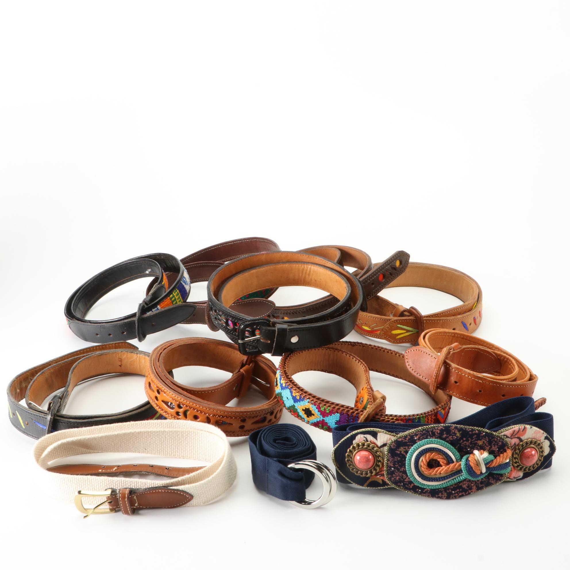 Woven and Leather Belts