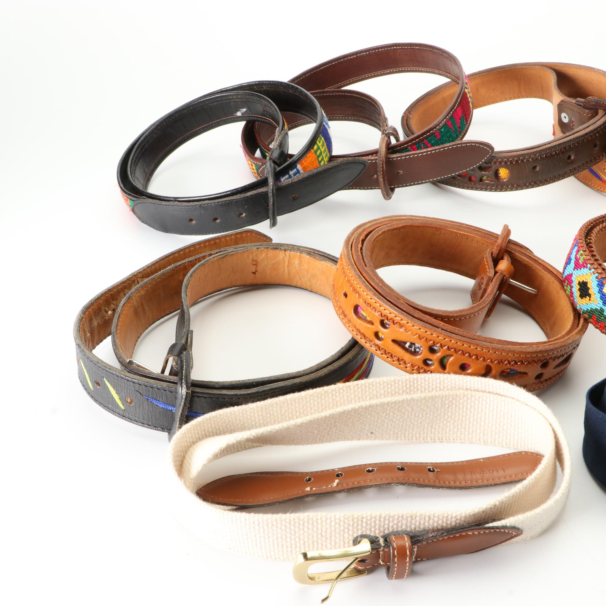 Woven and Leather Belts