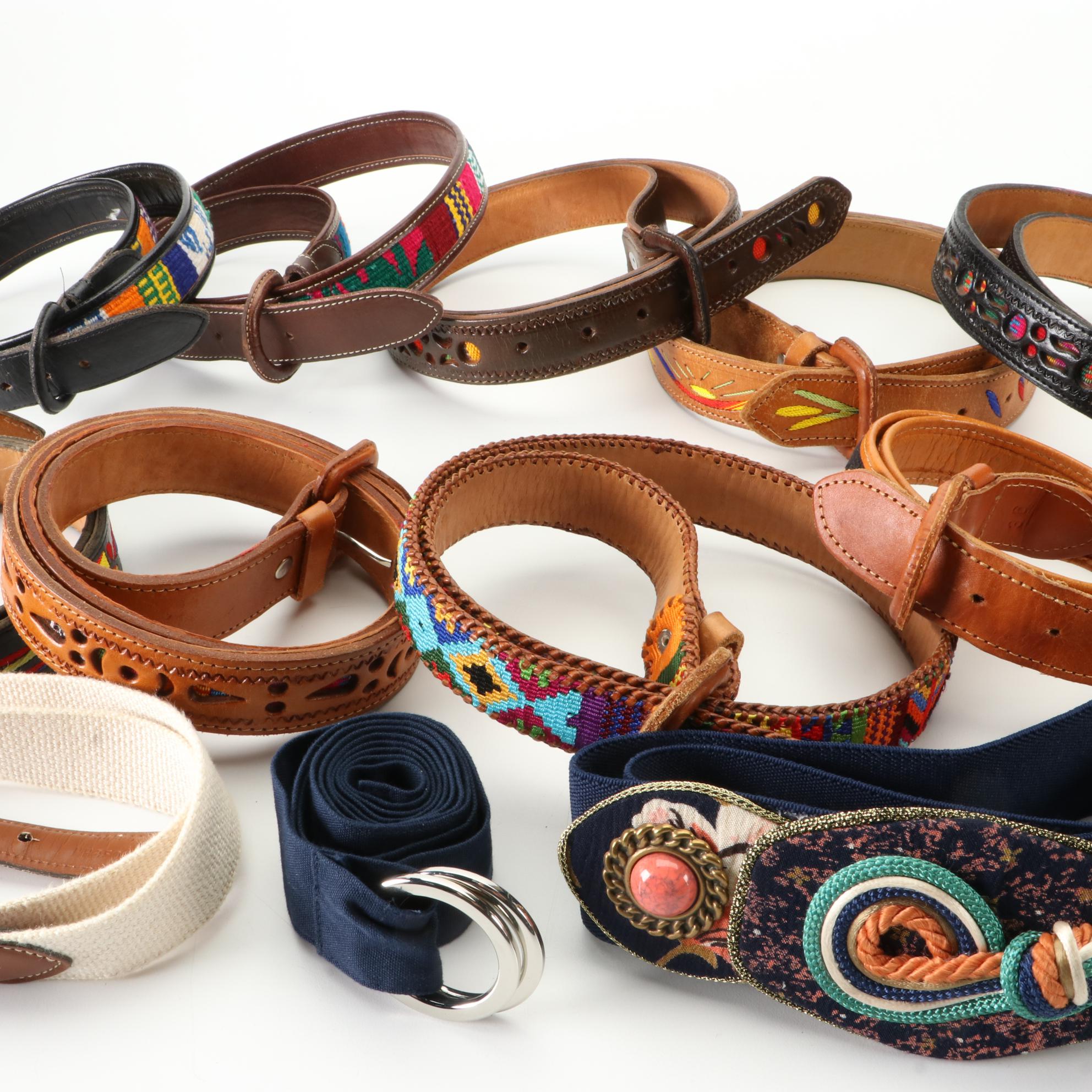 Woven and Leather Belts