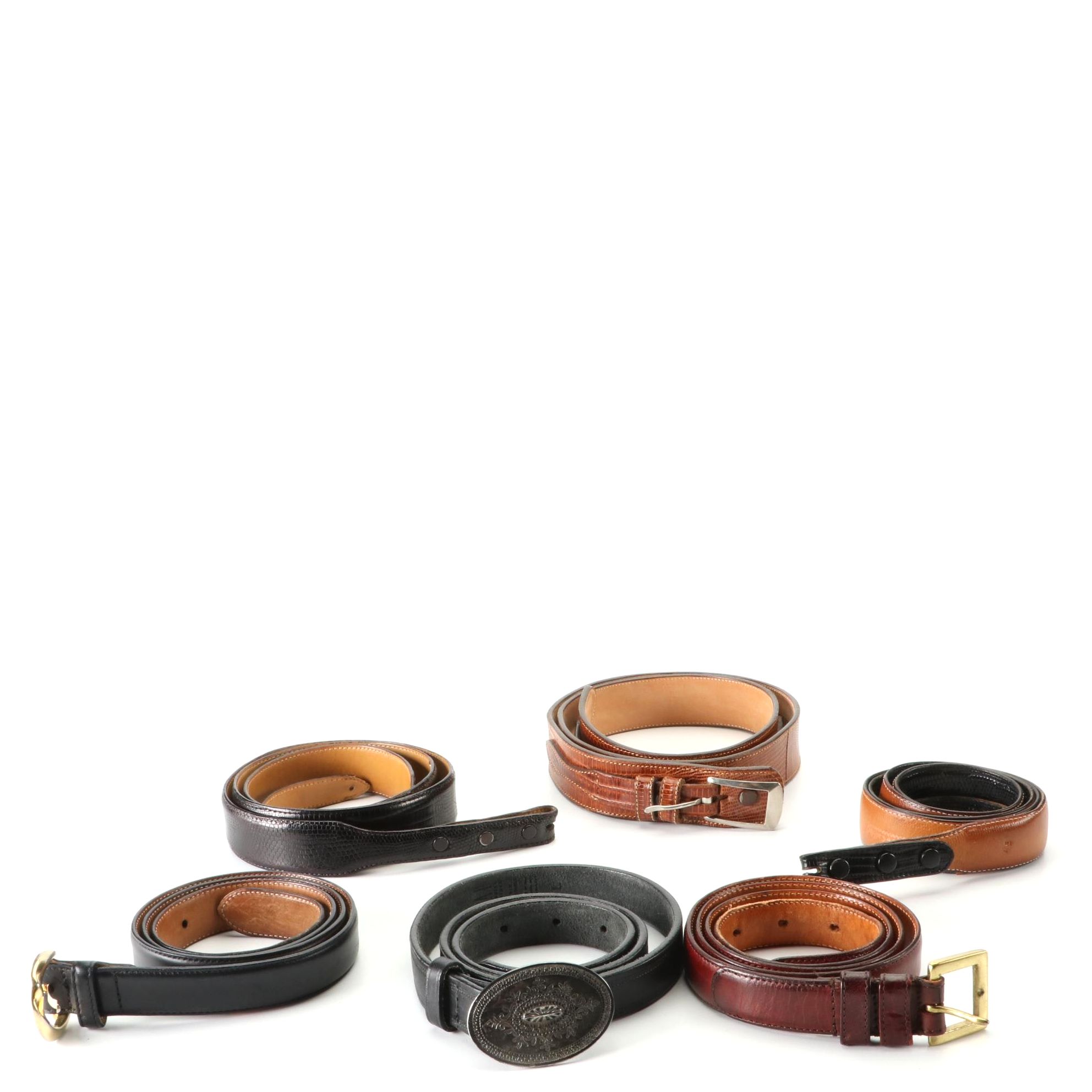 Tony Lama "Gold Label" Belt, Alcala's, James Culver, Coach, and More Belts