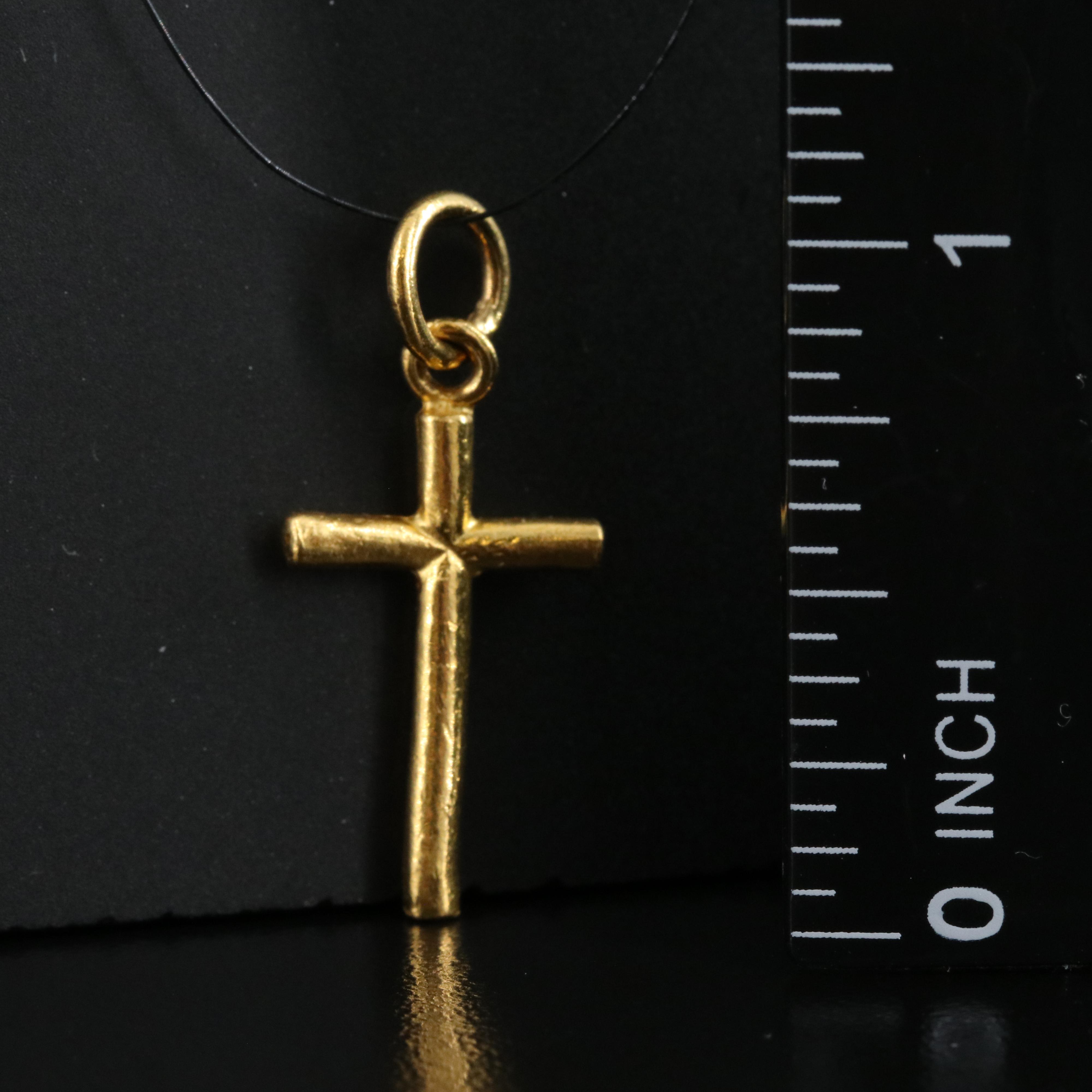 22K Cross Pendant