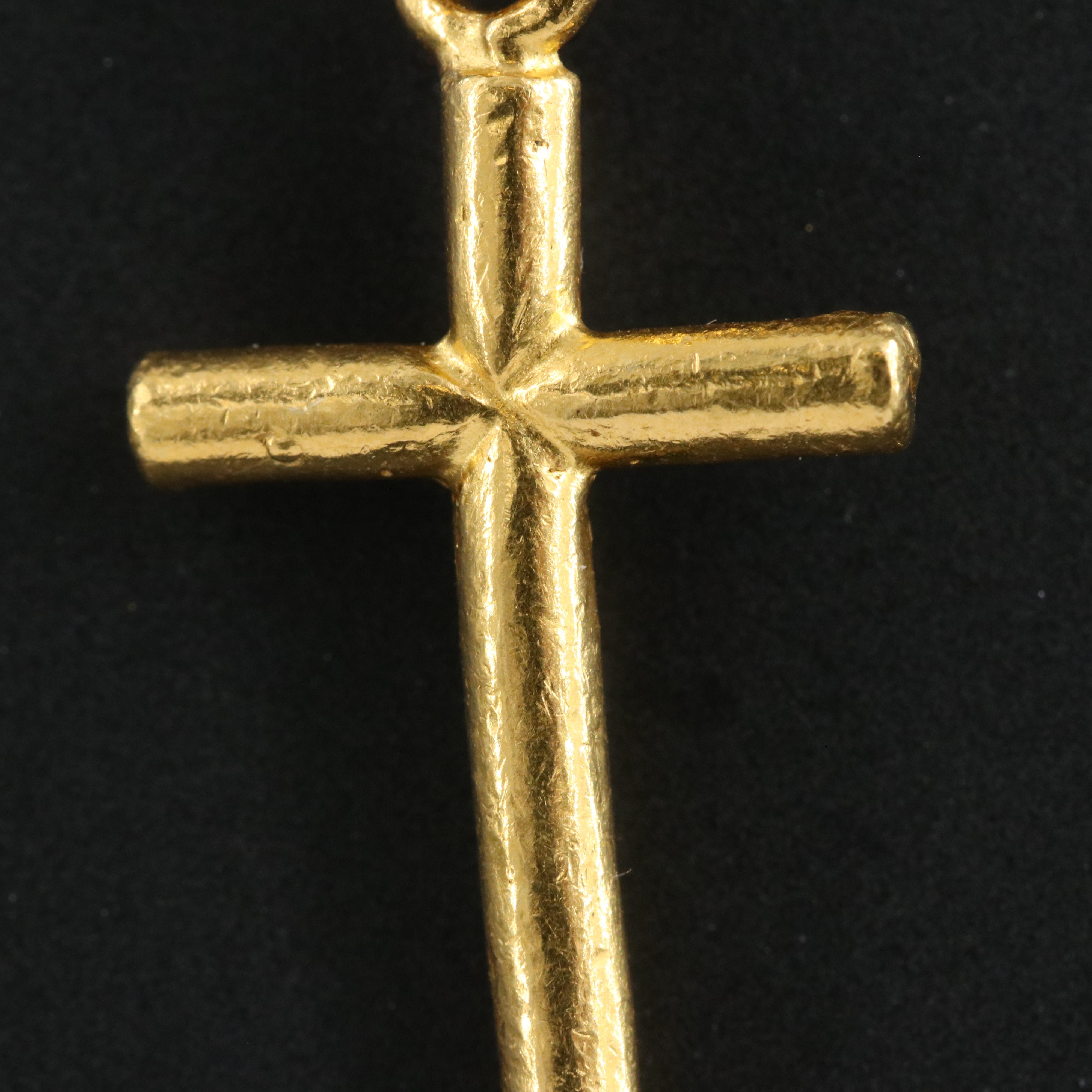 22K Cross Pendant