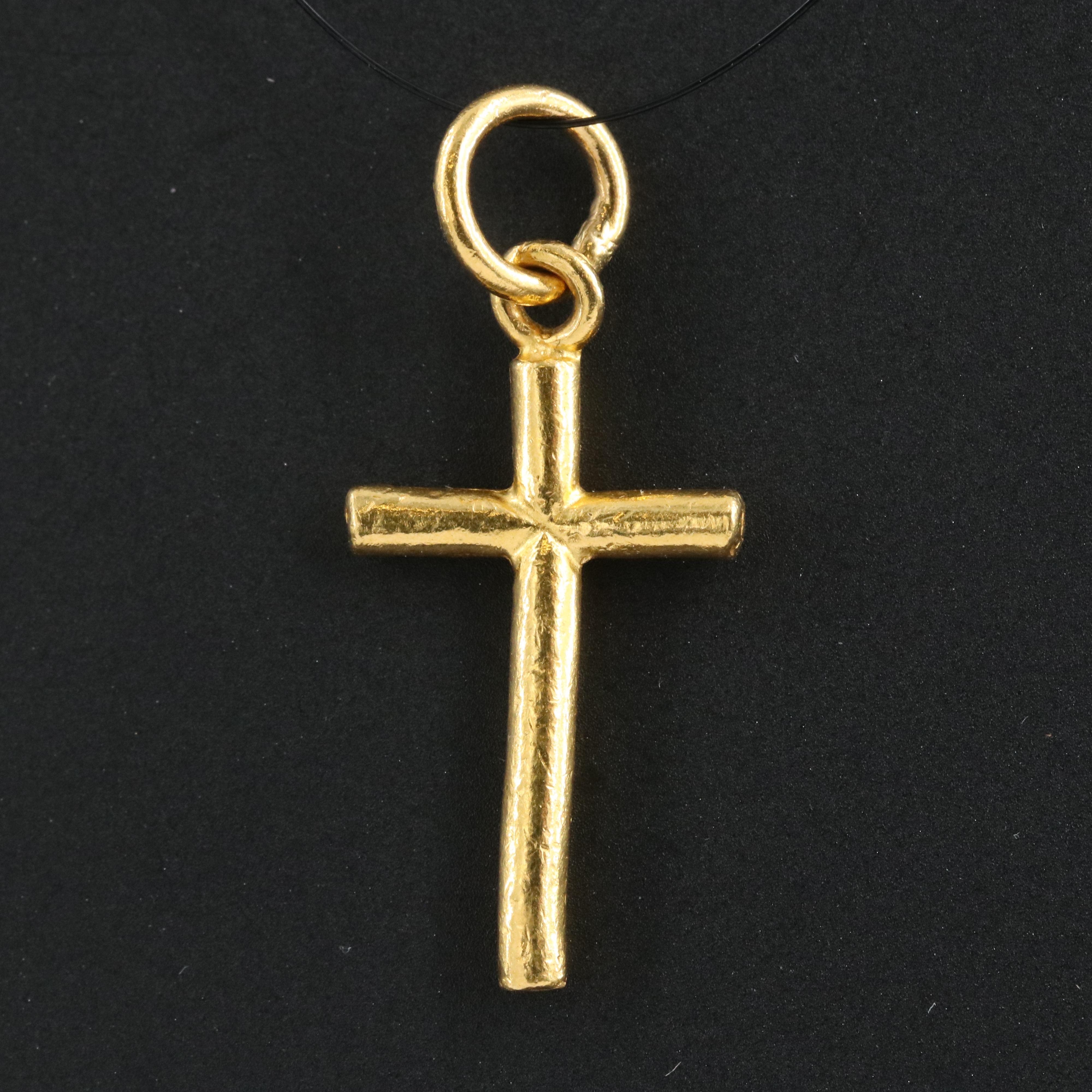 22K Cross Pendant