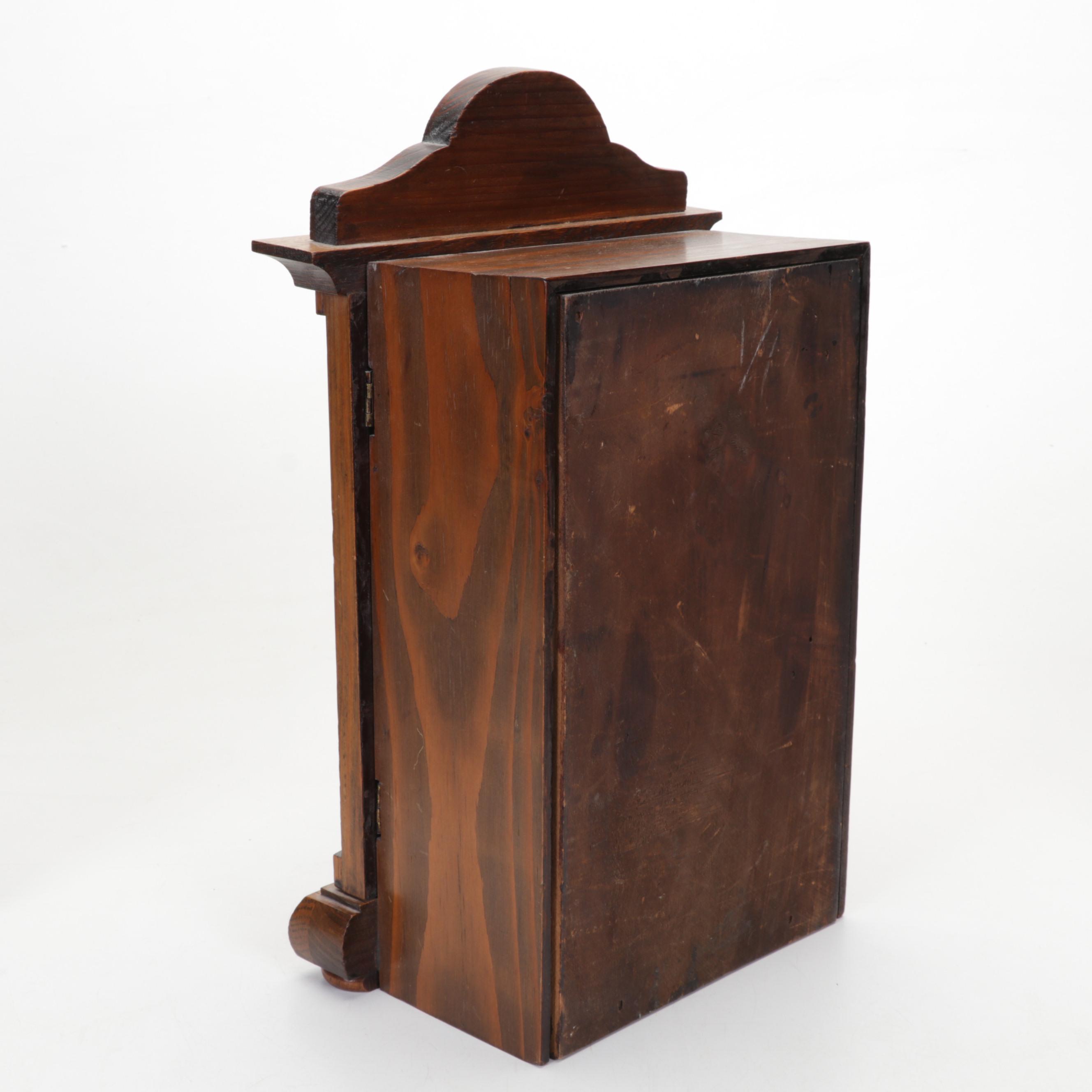 Victorian Oak Clock with English Aesthetic Movement Dishes and Other Décor