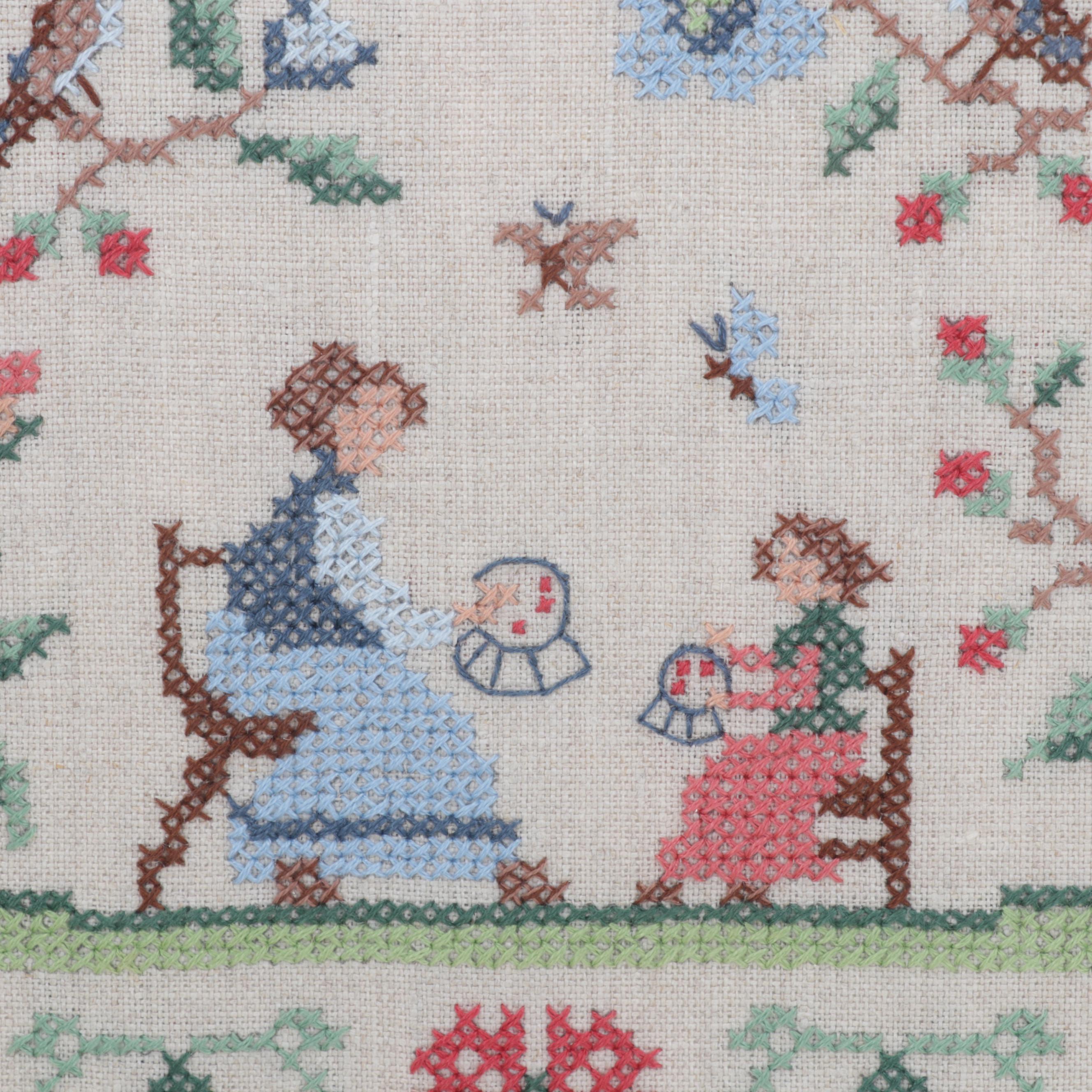 Victorian Oak Clock with English Aesthetic Movement Dishes and Other Décor