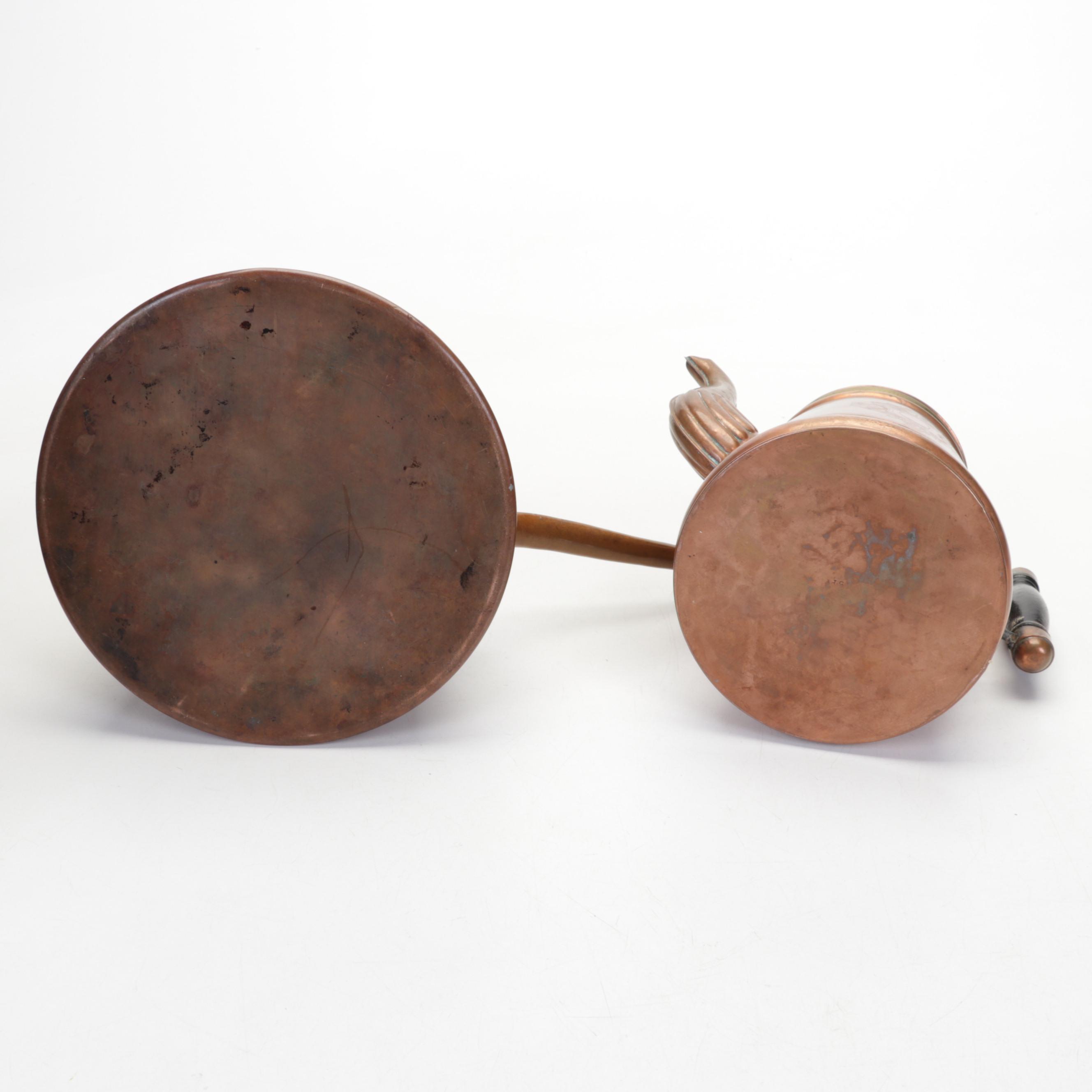 Victorian Oak Clock with English Aesthetic Movement Dishes and Other Décor