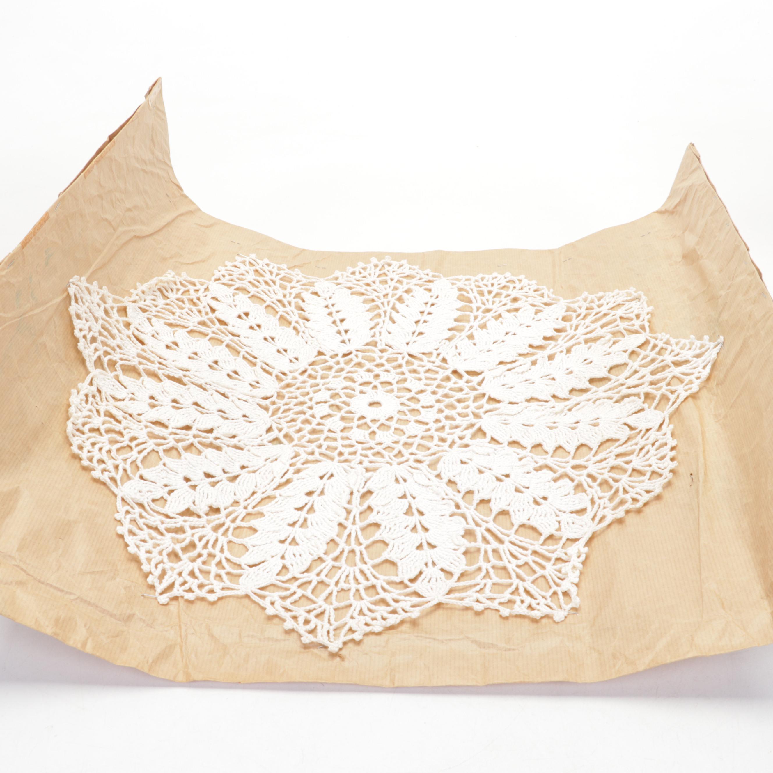 Victorian Oak Clock with English Aesthetic Movement Dishes and Other Décor