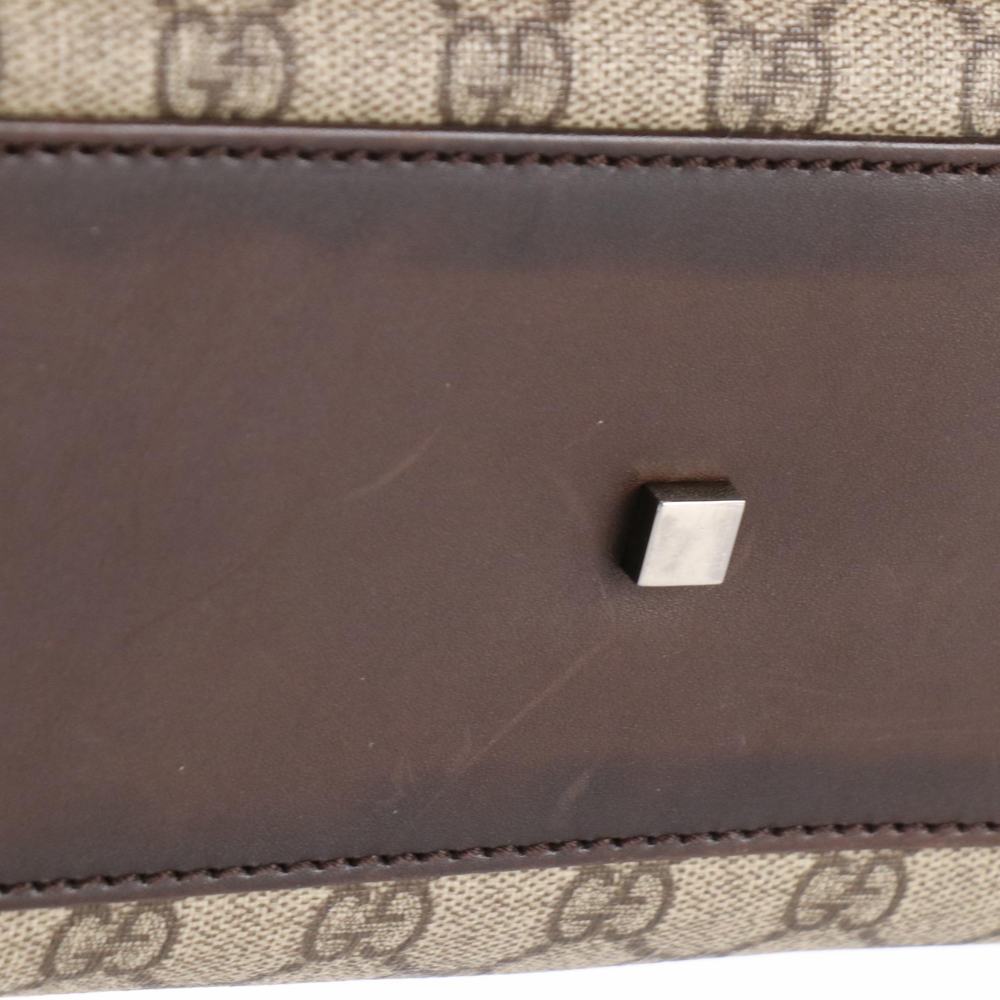 Gucci Tote in GG Supreme Canvas and Leather