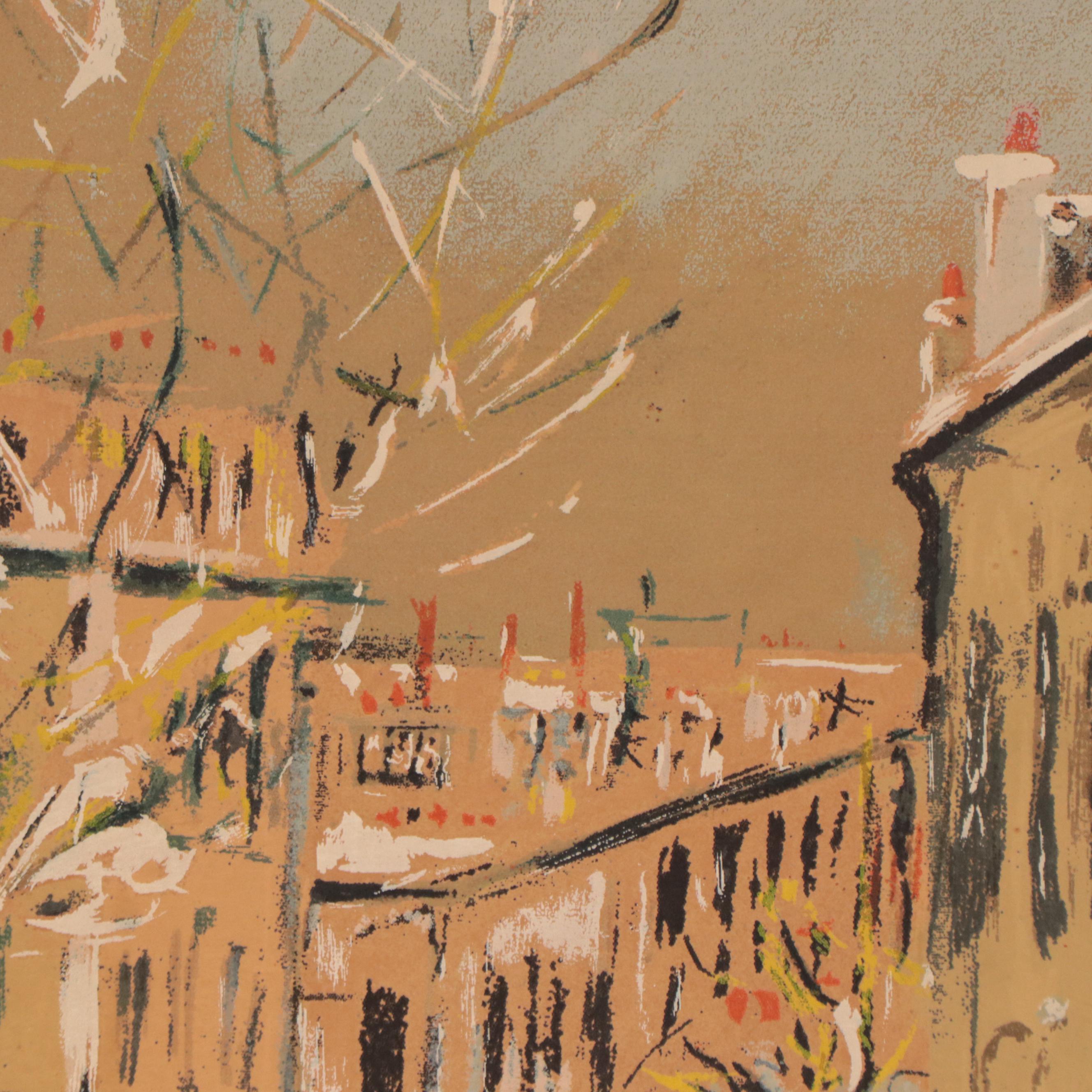 Serigraph After Maurice Utrillo "Maison Mimi," Late 20th Century