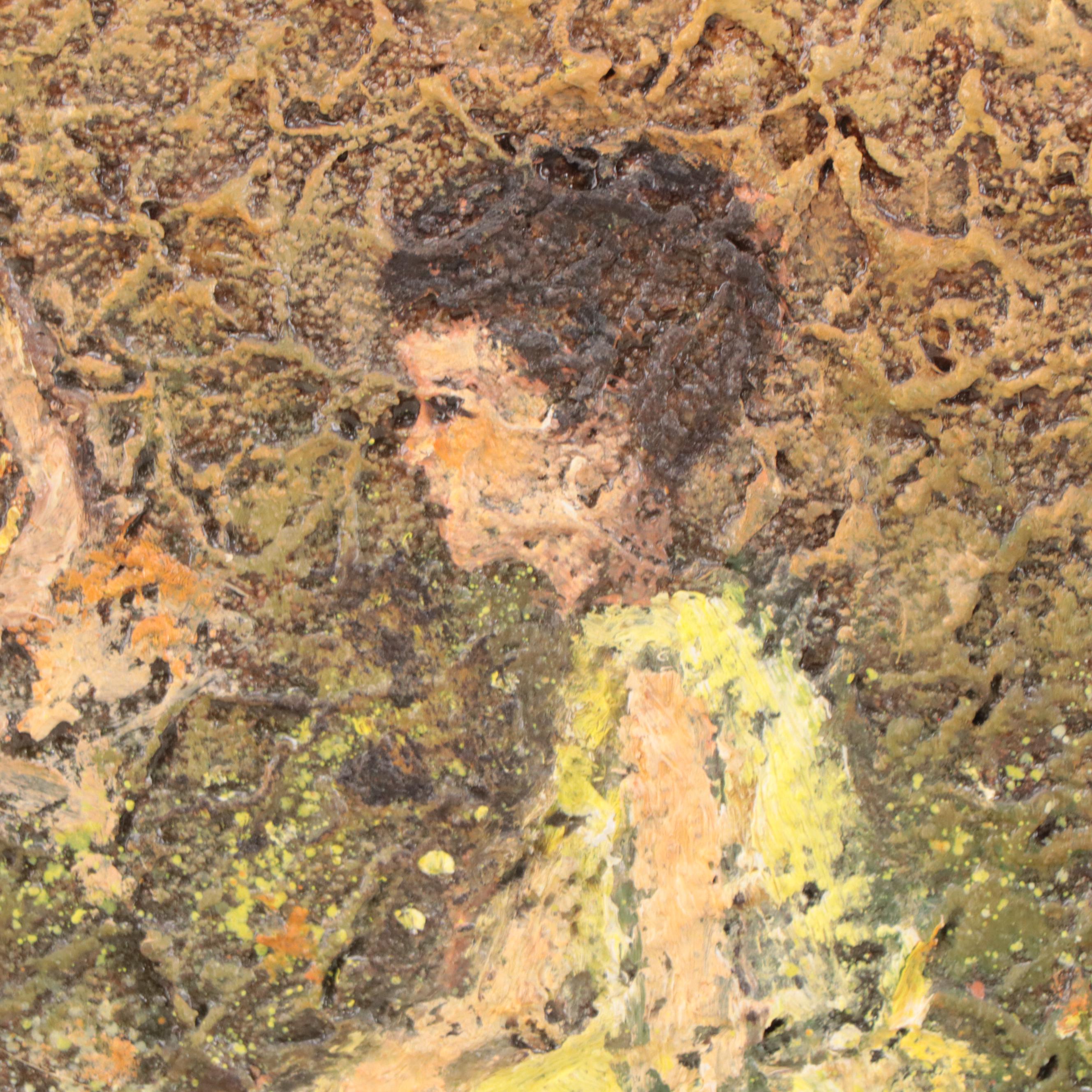 Charlene Stiglitz Gordon Figural Oil Painting "Daydreaming"