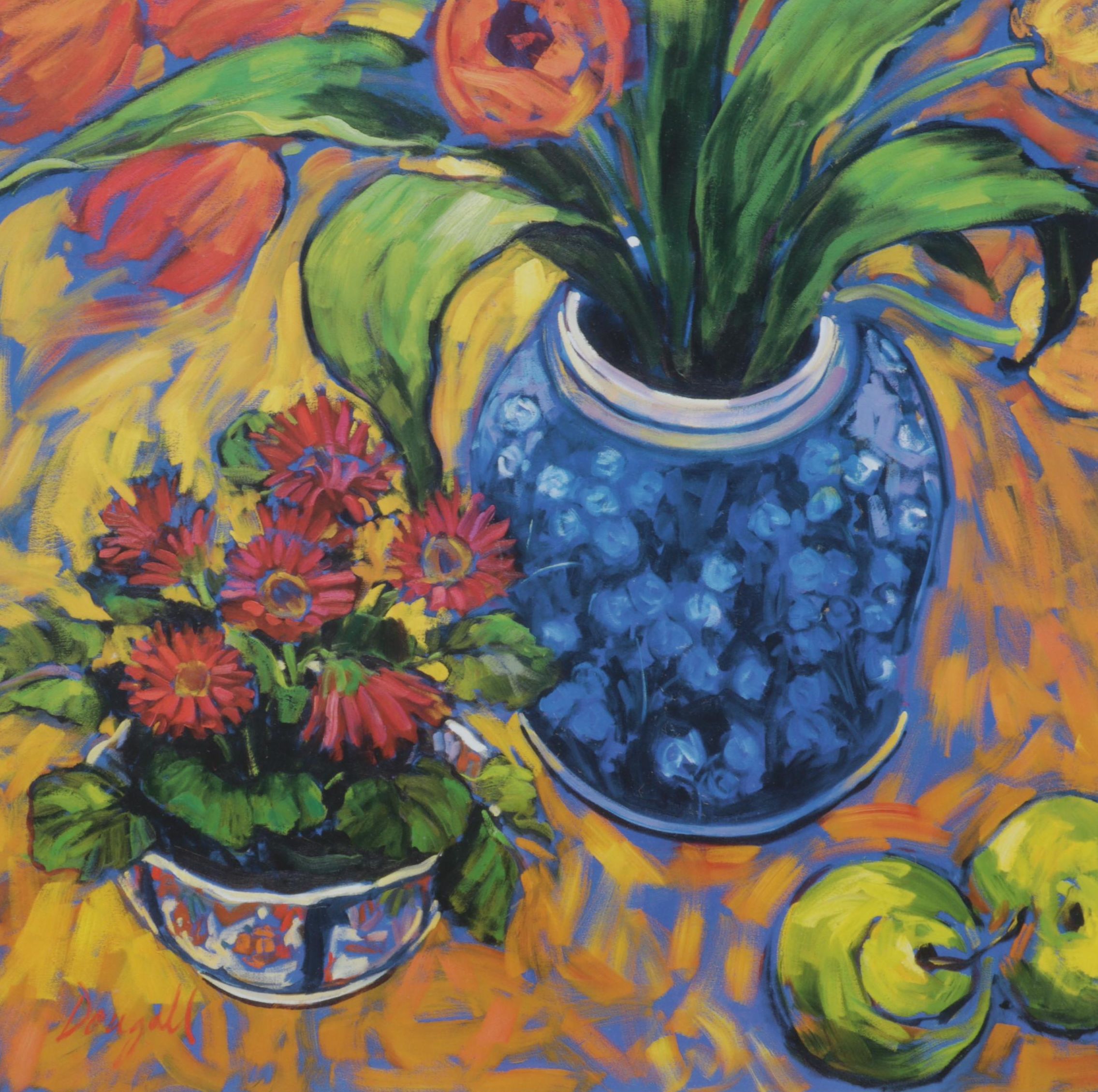 Floral Still Life Giclée After Jae Dougall, 21st Century