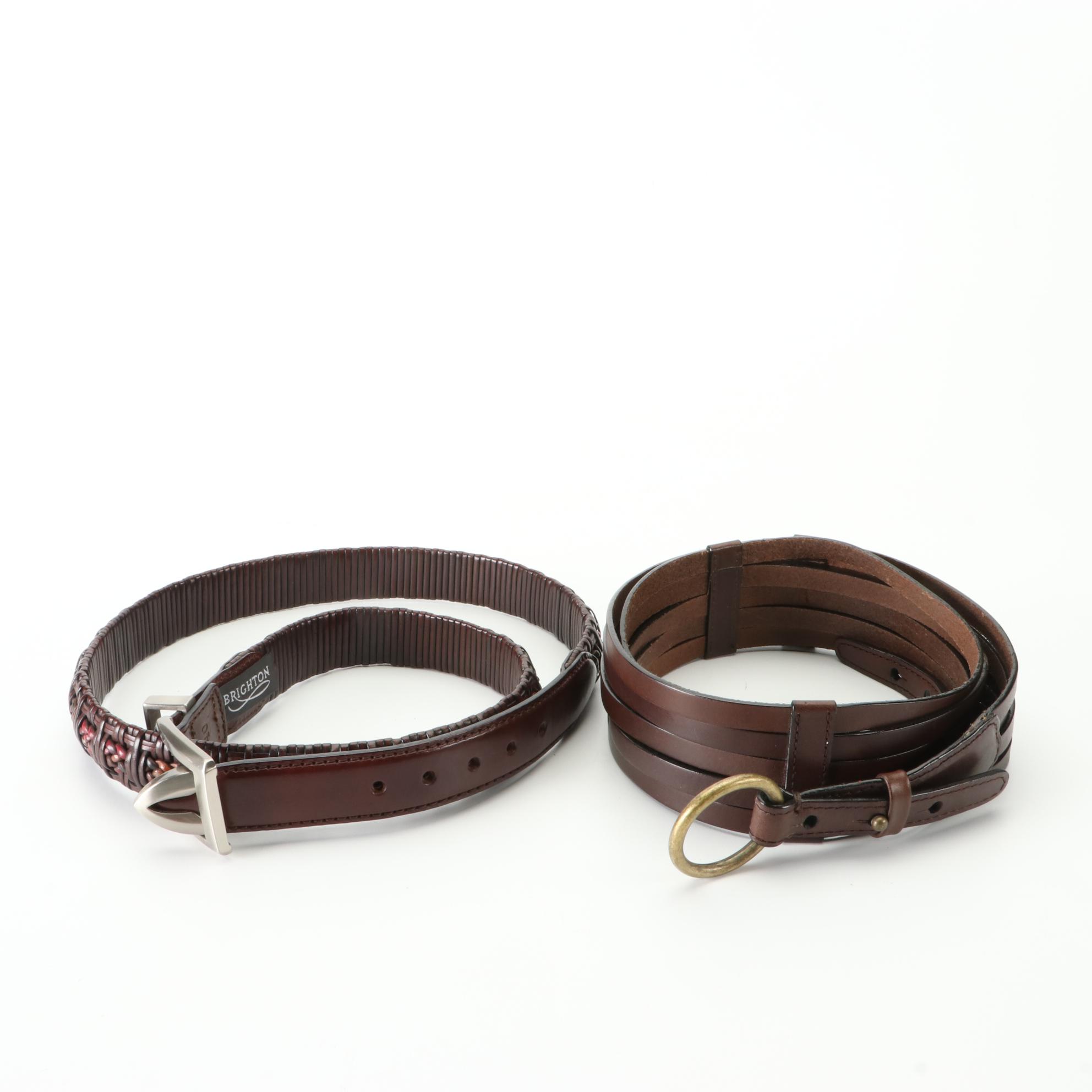 Coach, Brighton, Trafalgar, Eddie Bauer, and More Belts in Leather