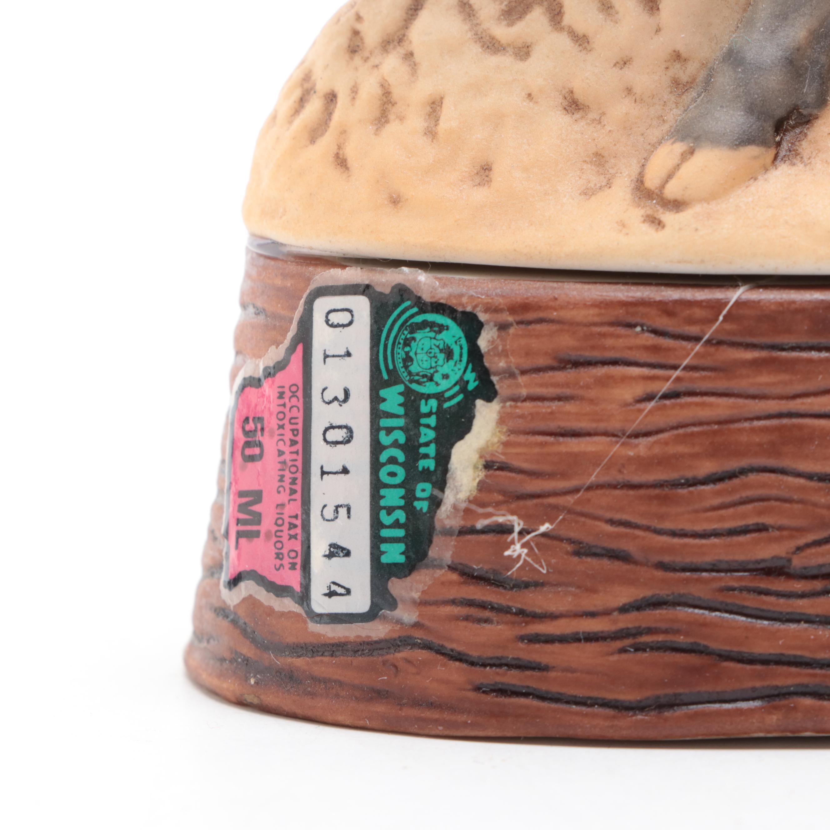 Ski Country "Gray Fox with Butterfly" and Other Animal Shaped Decanters