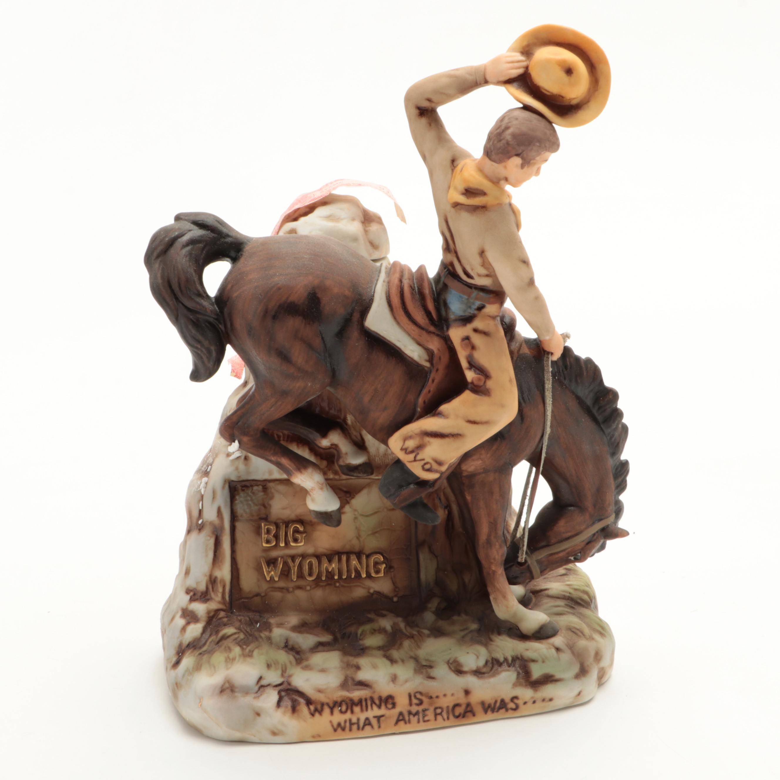 Ski Country "Wyoming" and Other Limited Edition Porcelain Decanters