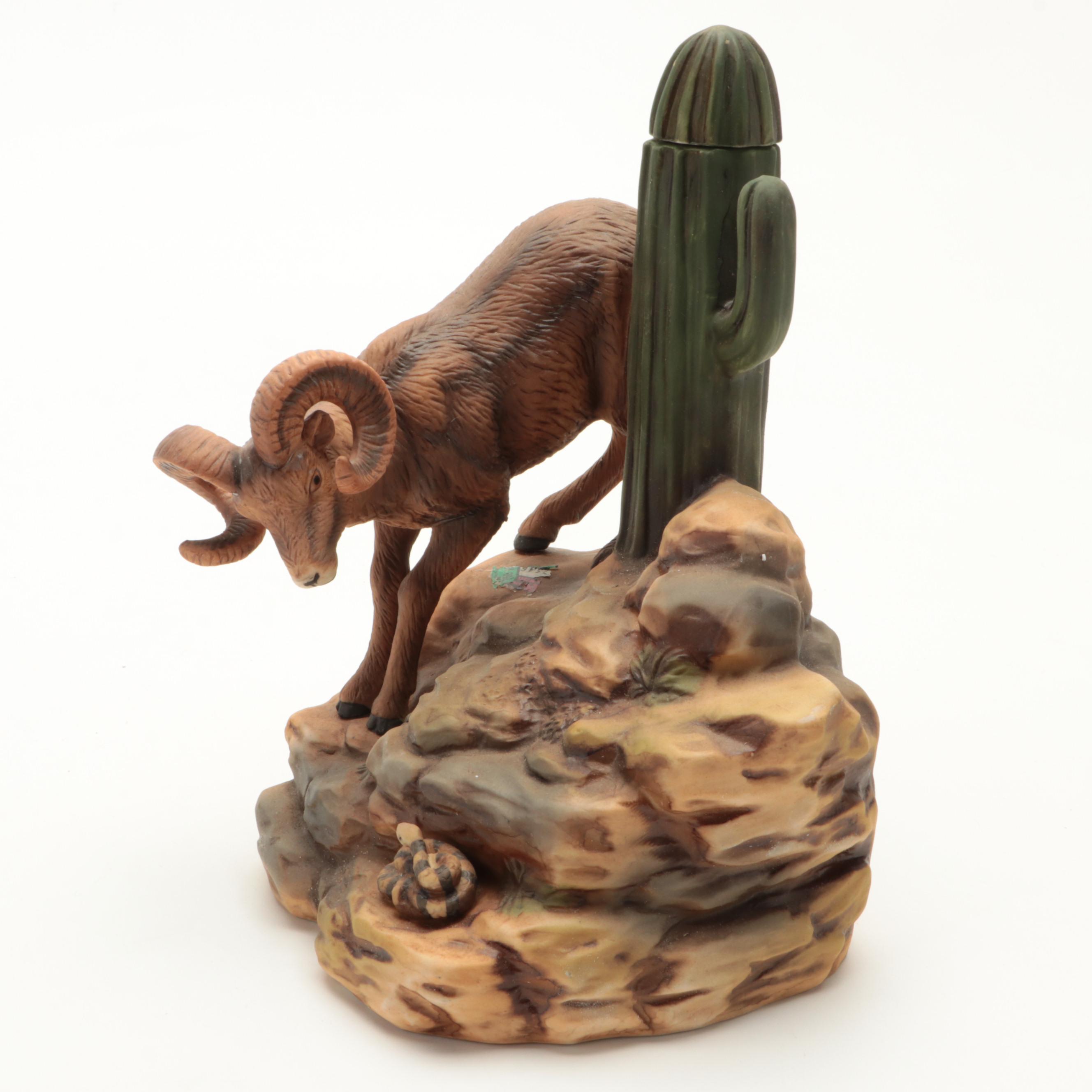 Ski Country "Wyoming" and Other Limited Edition Porcelain Decanters