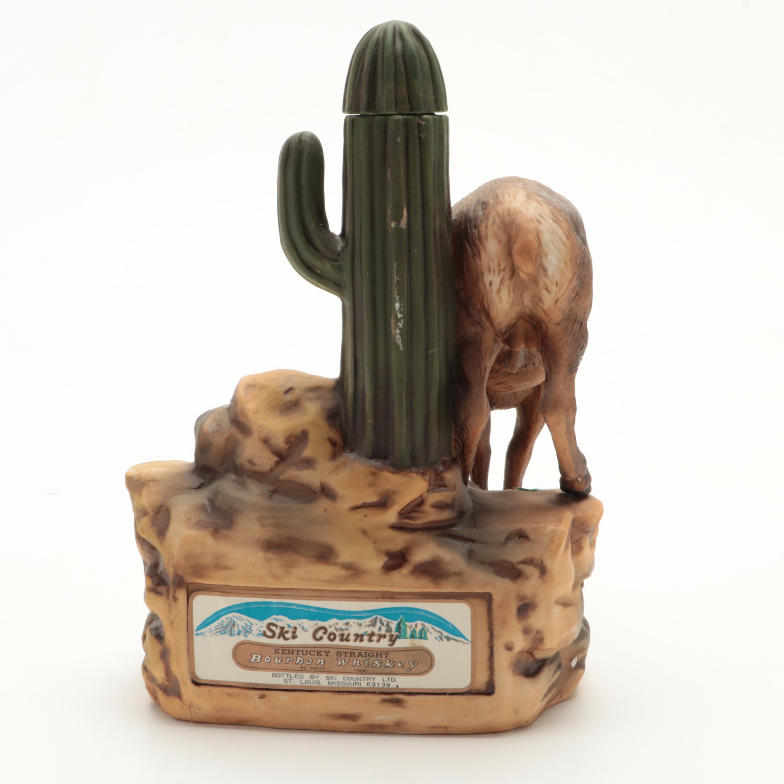 Ski Country "Wyoming" and Other Limited Edition Porcelain Decanters