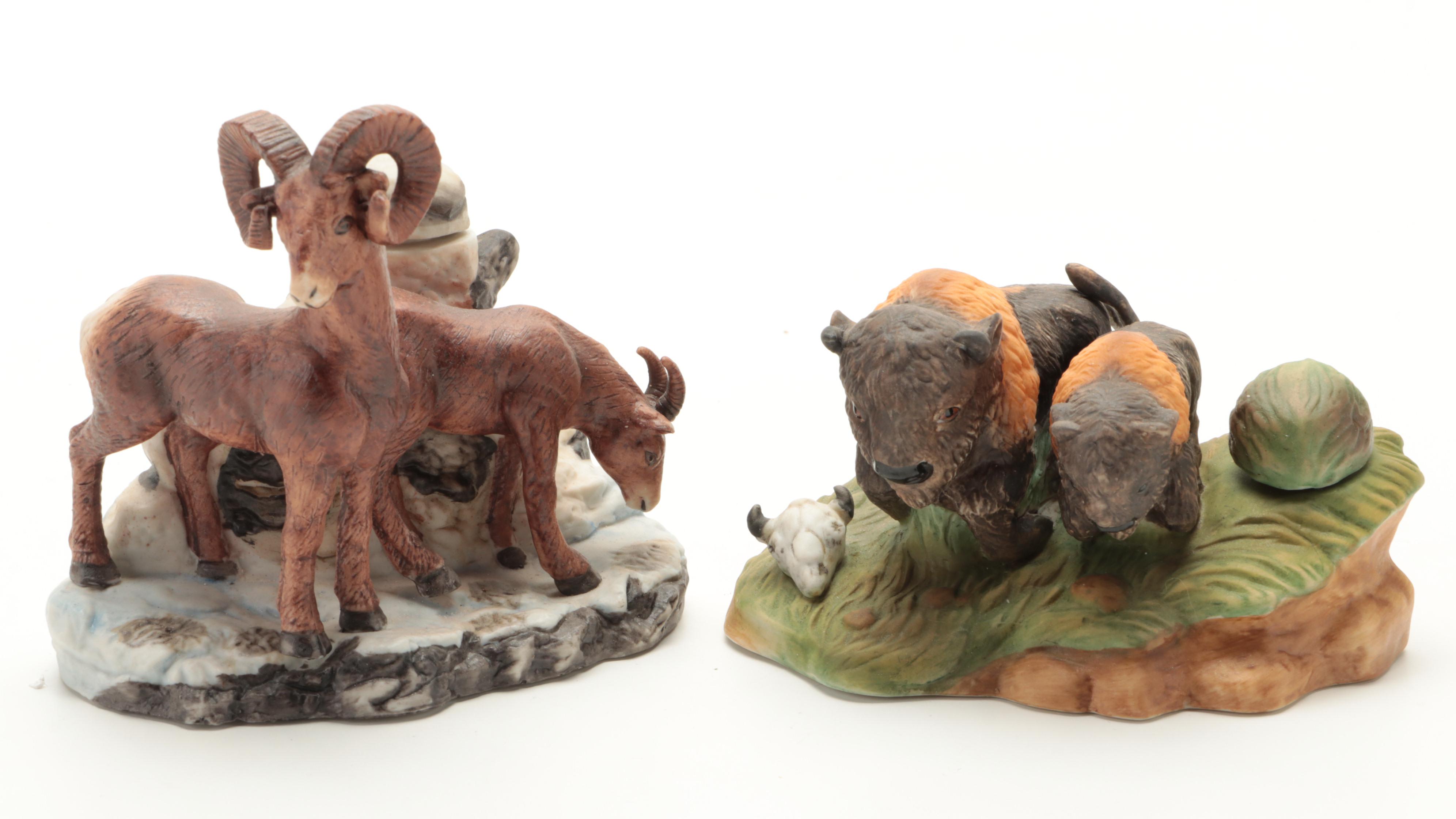 Ski Country "Wyoming" and Other Limited Edition Porcelain Decanters