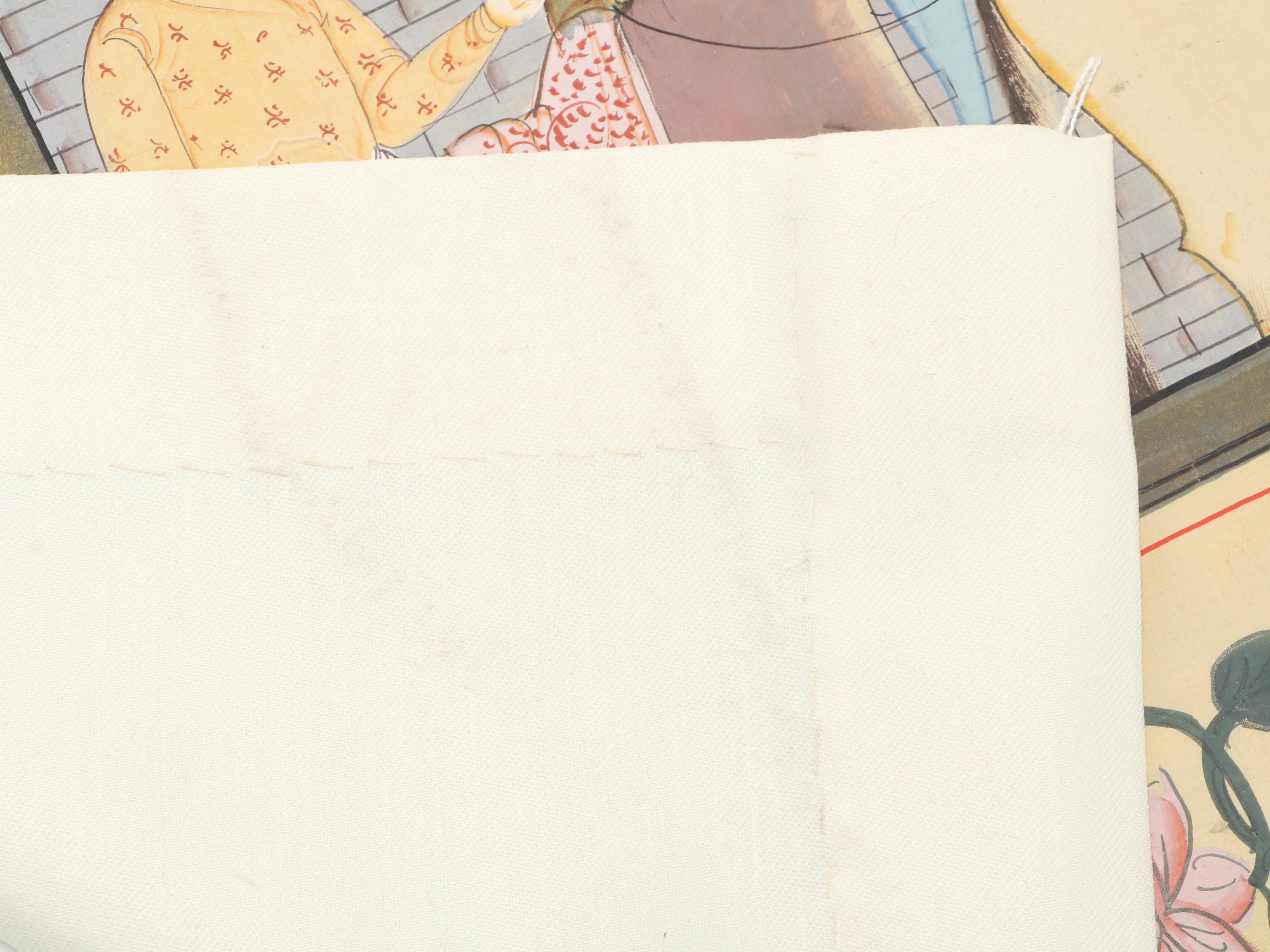 Indian Mughal-Style Gouache Painting