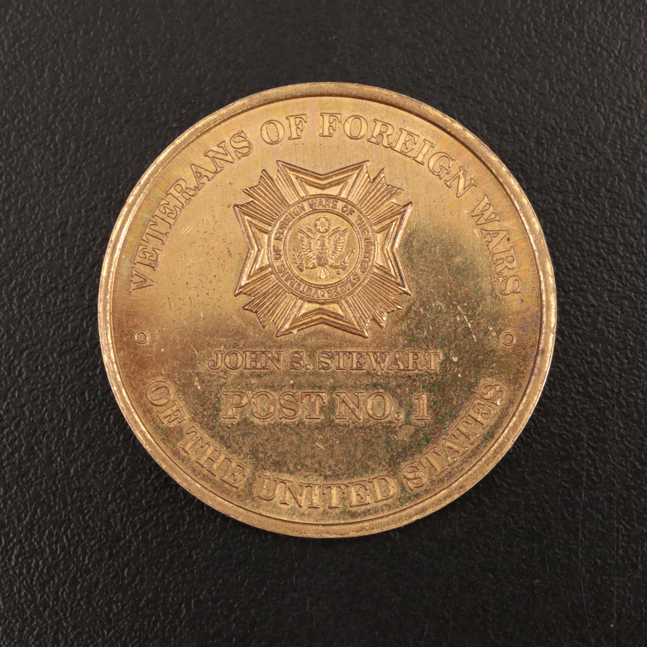 Veterans of Foreign Wars Post #1 Denver Colorado Challenge Coin