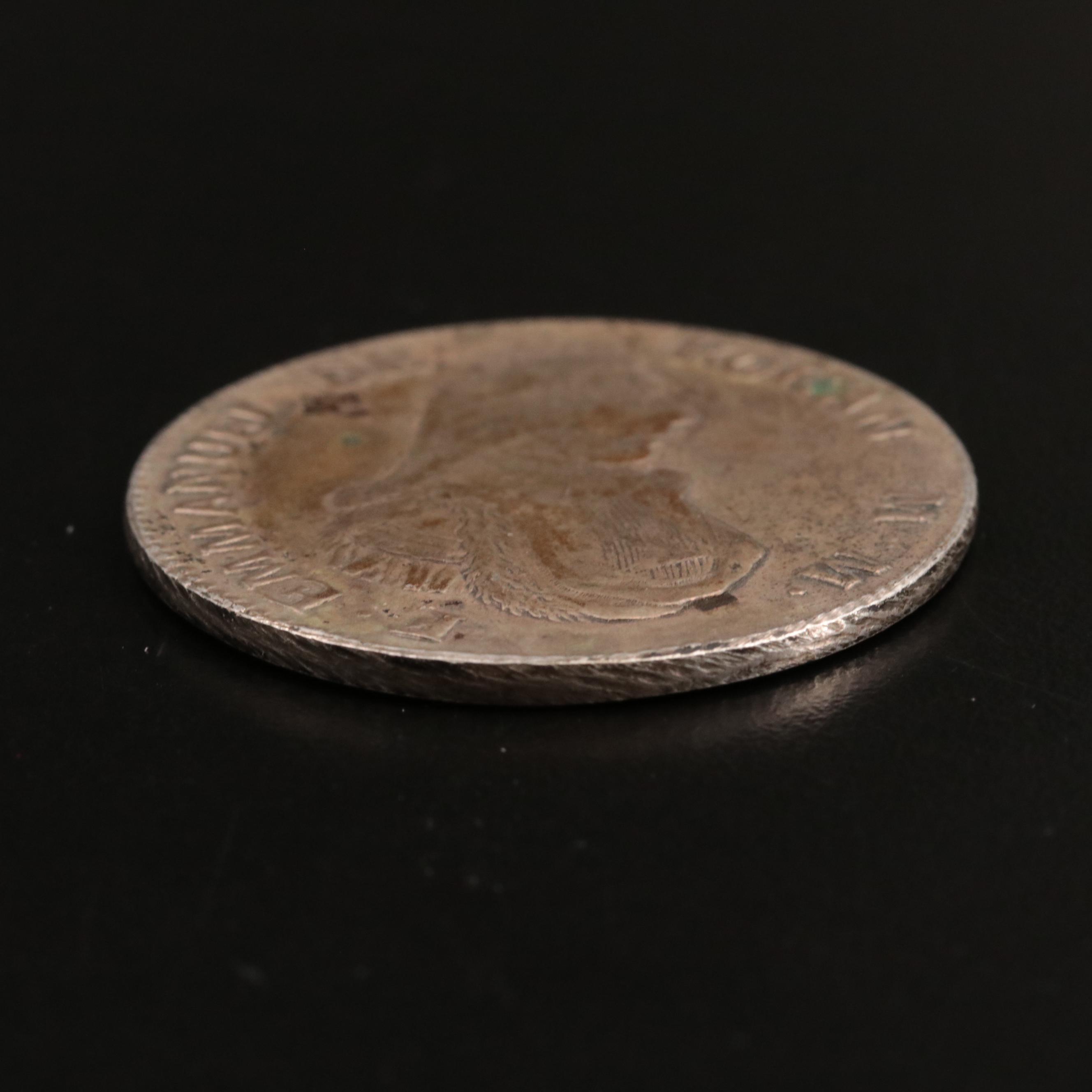 1796 Order of Malta Silver 2 Scudi Coin