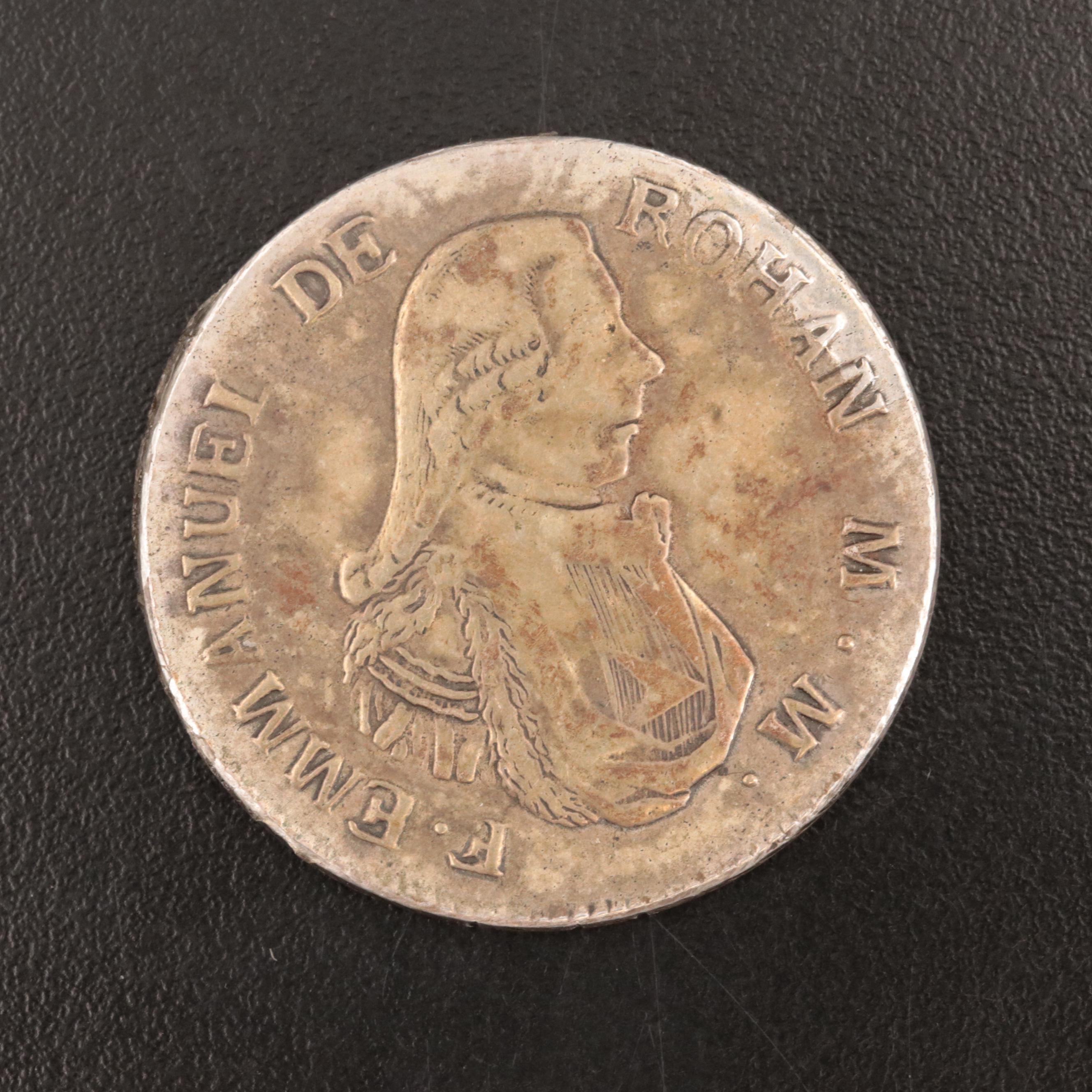 1796 Order of Malta 2 Scudi Silver Coin