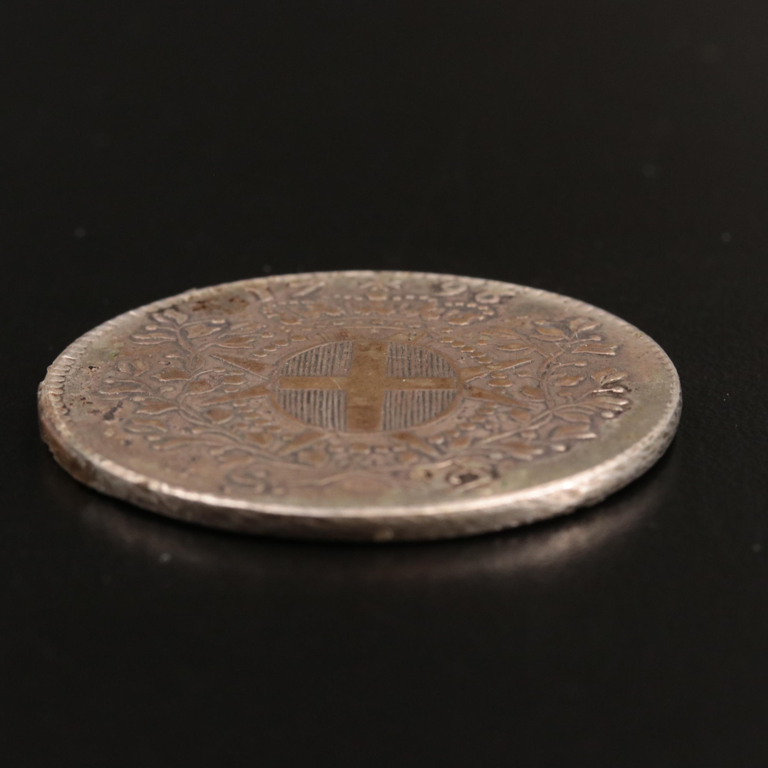 1796 Order of Malta 2 Scudi Silver Coin