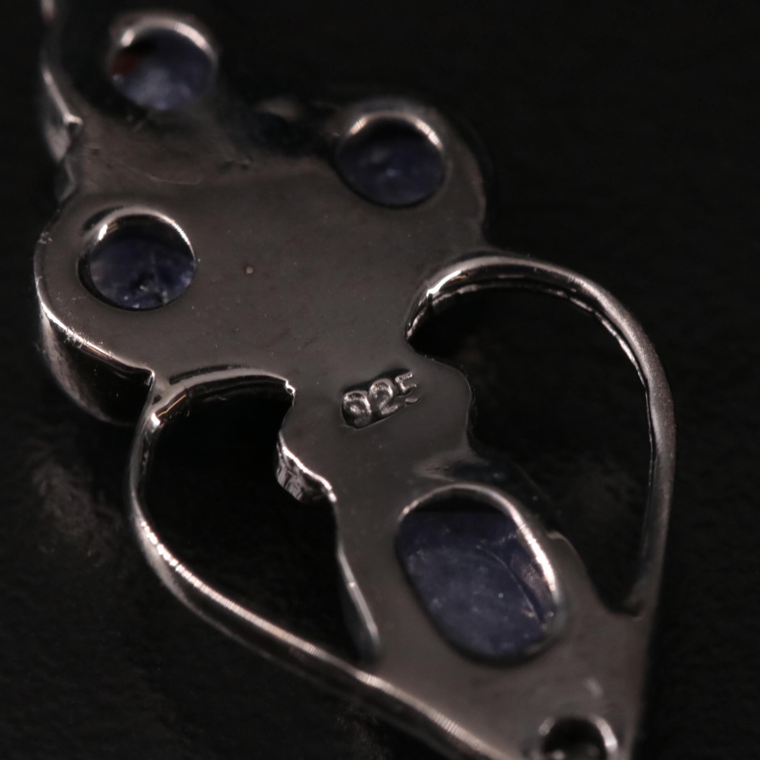 Sterling Tanzanite Drop Earrings