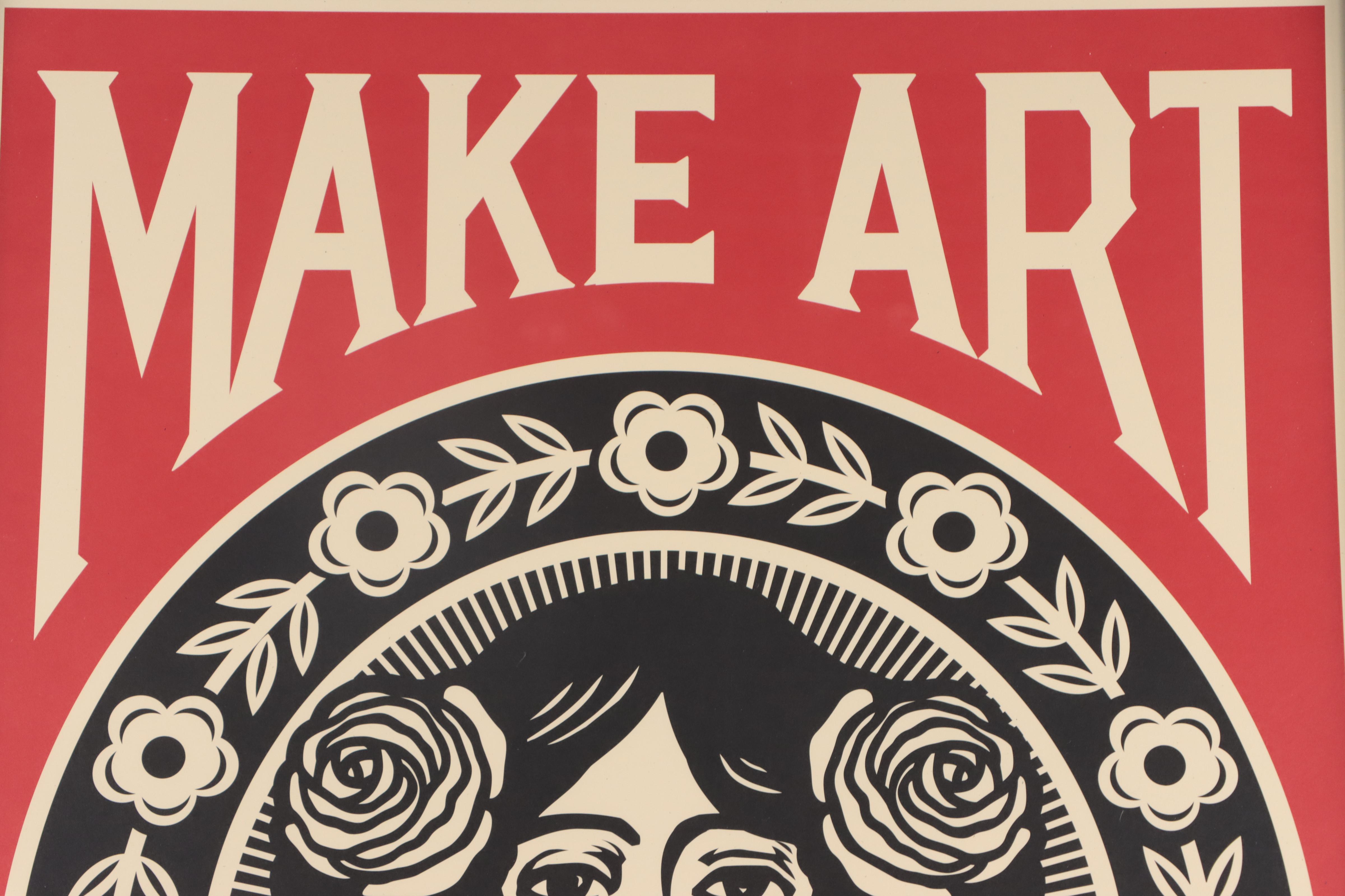 Shepard Fairey Offset Poster "Make Art Not War"