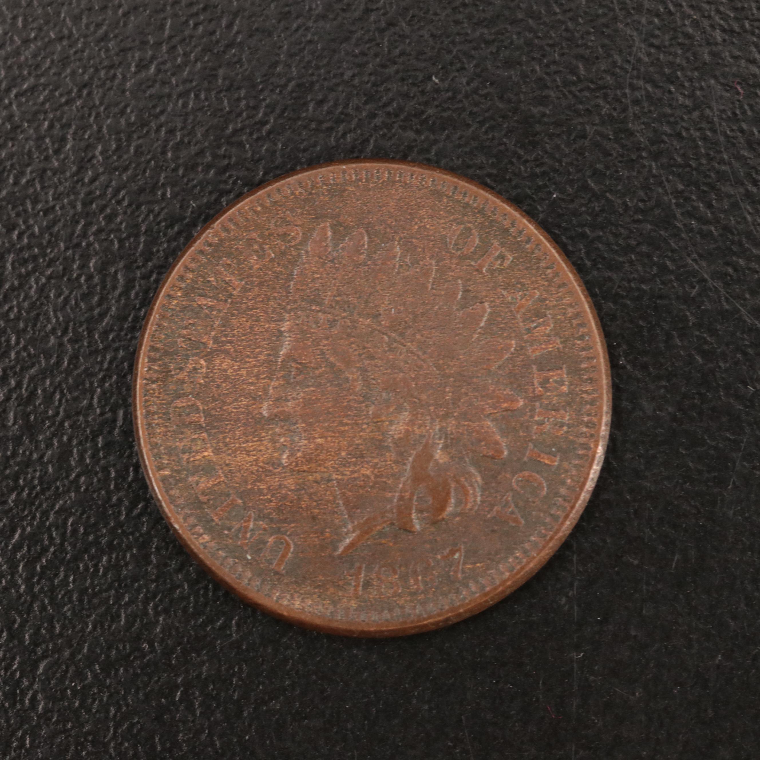 1867 Indian Head Cent