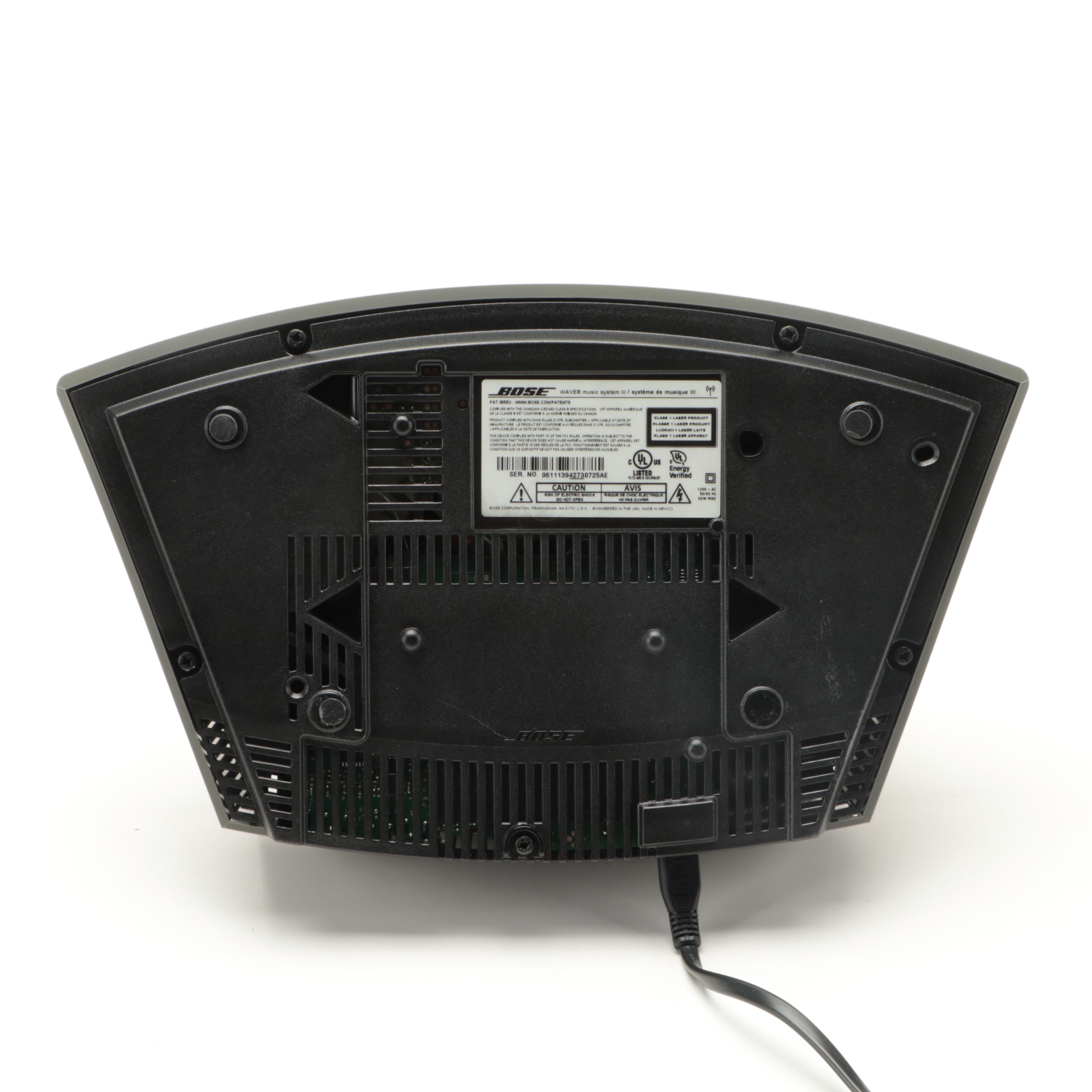 Bose Wave Music System III and SoundTouch Pedestal with Remote