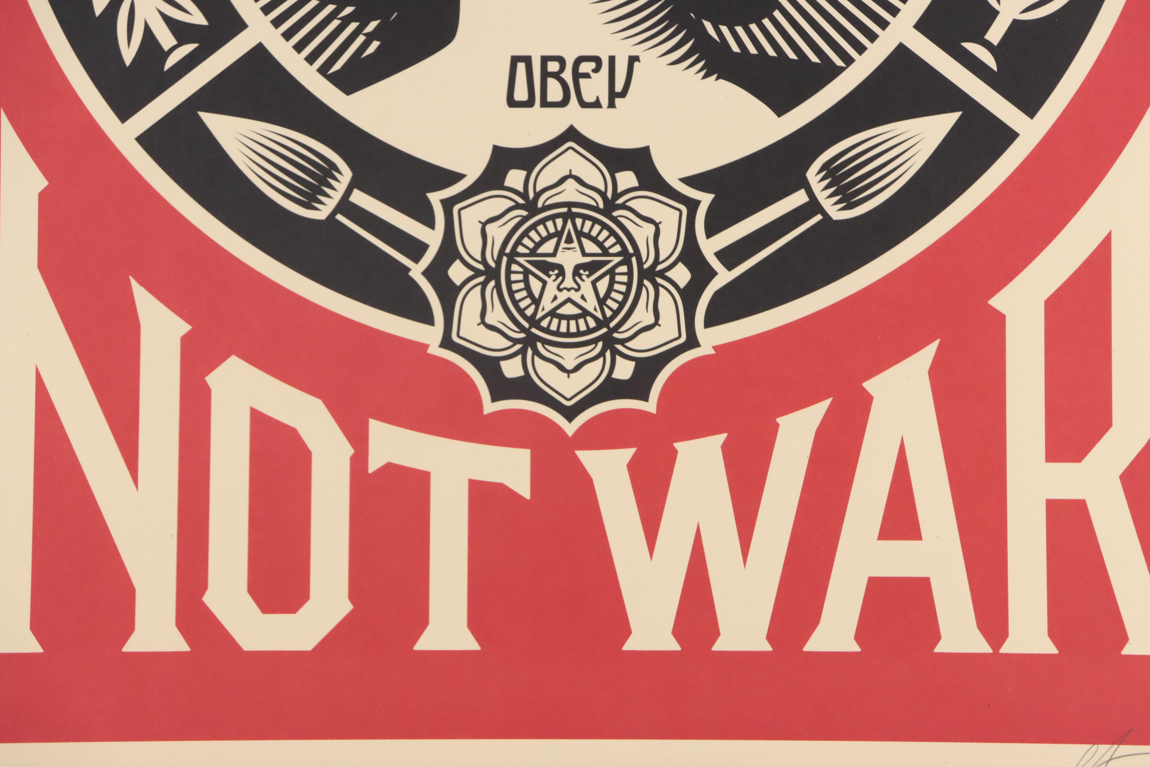 Shepard Fairey Offset Poster "Make Art Not War"