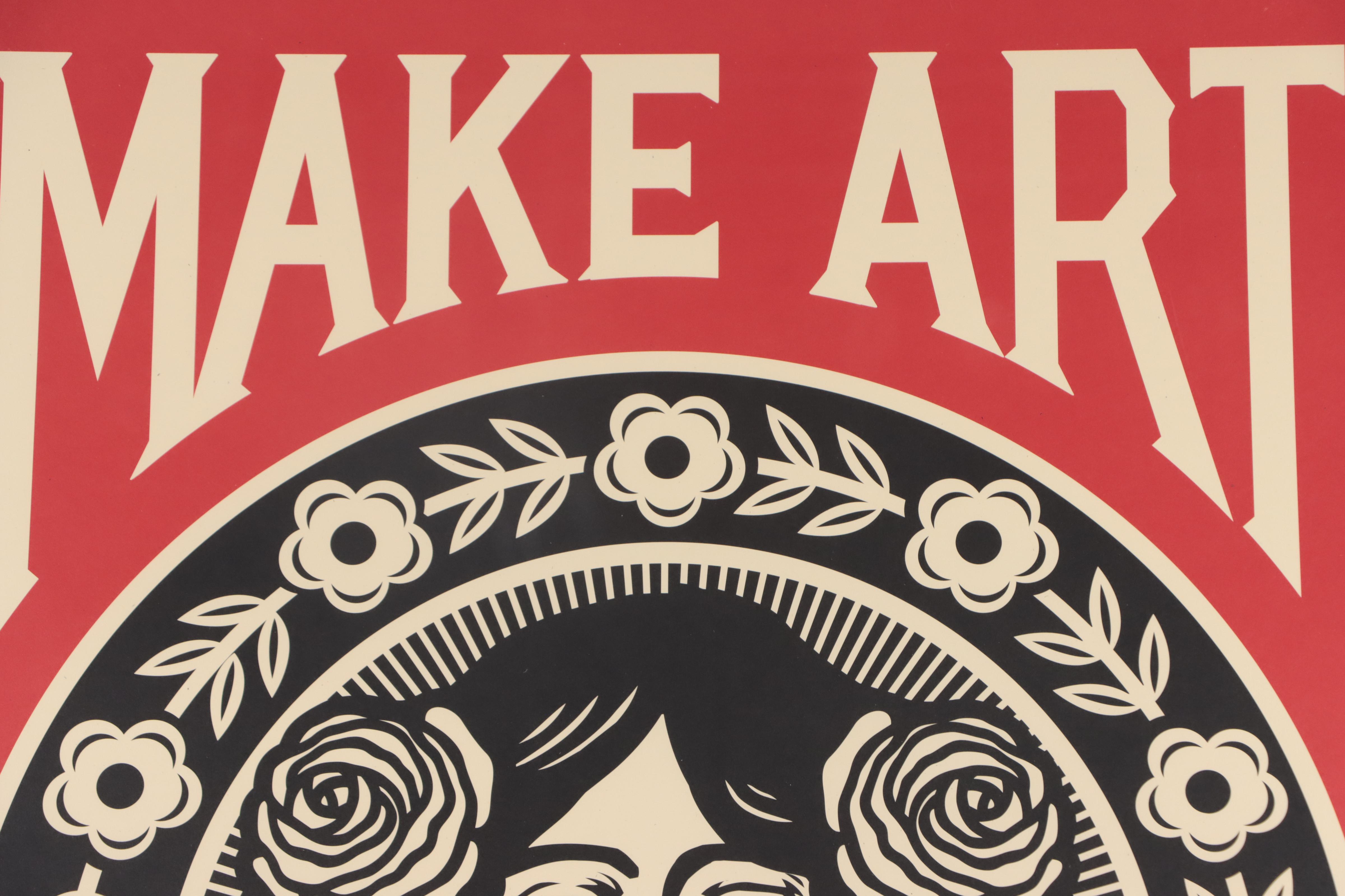 Shepard Fairey Offset Poster "Make Art Not War"