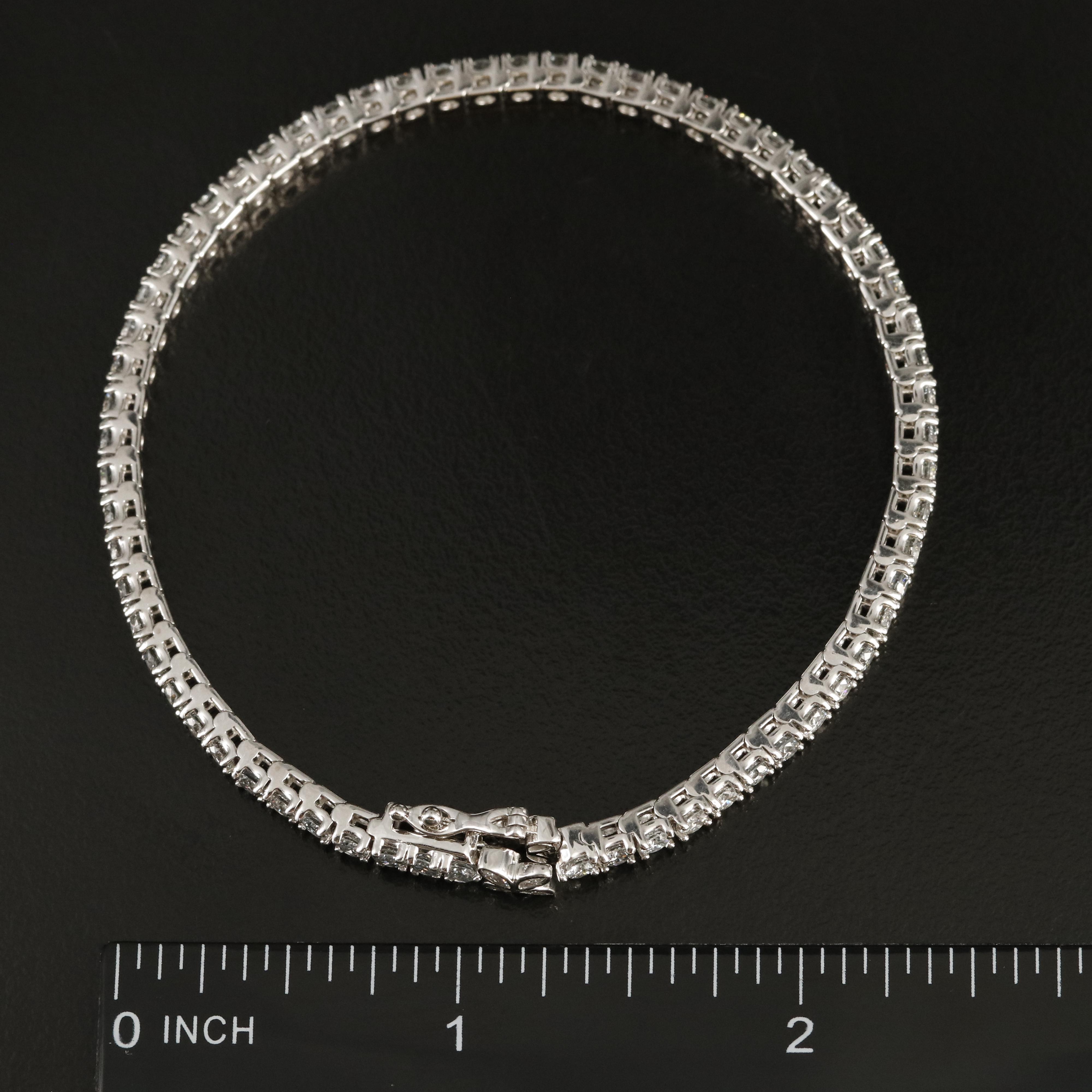 14K 5.00 CTW Lab Grown Diamond Bracelet with IGI Report