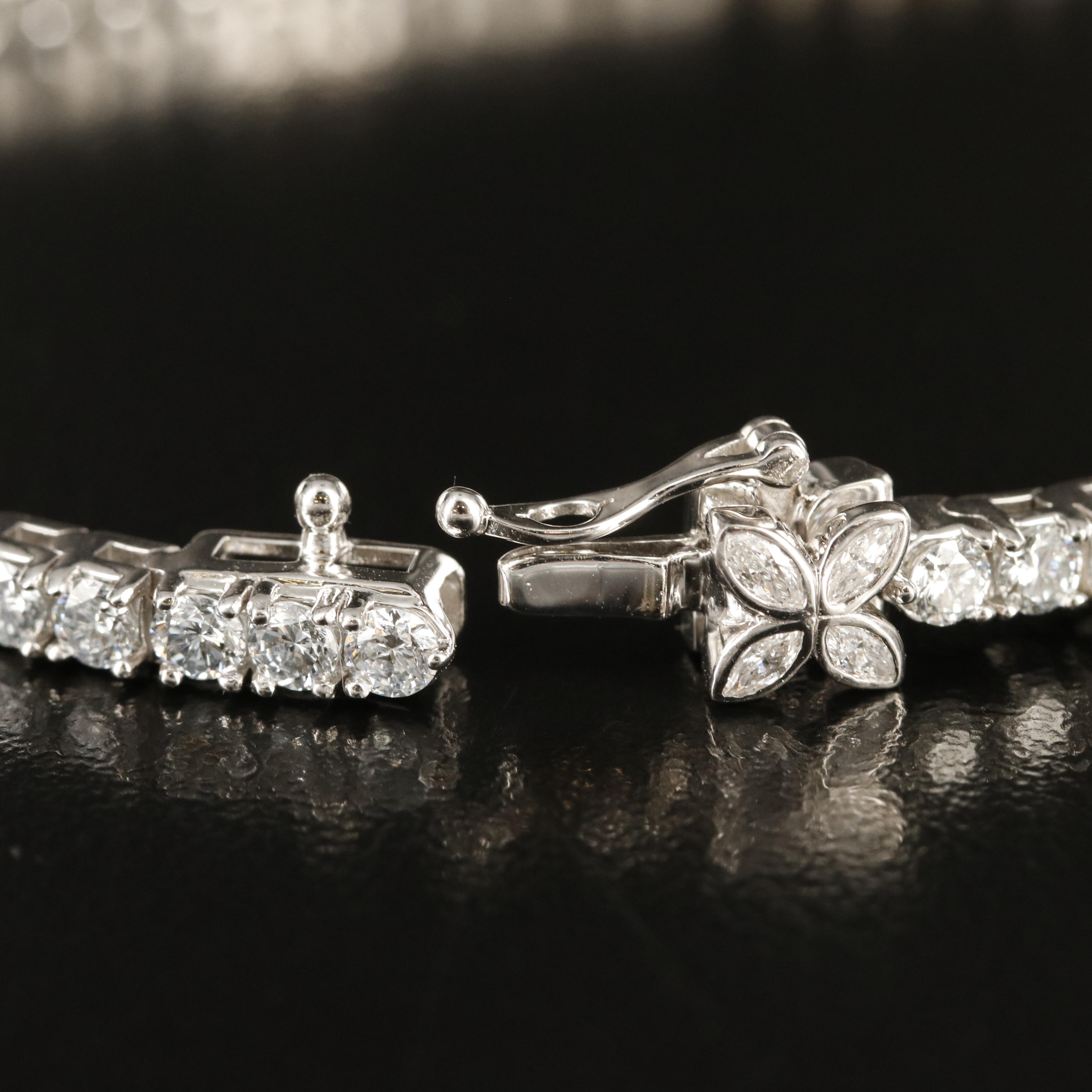 14K 5.00 CTW Lab Grown Diamond Bracelet with IGI Report