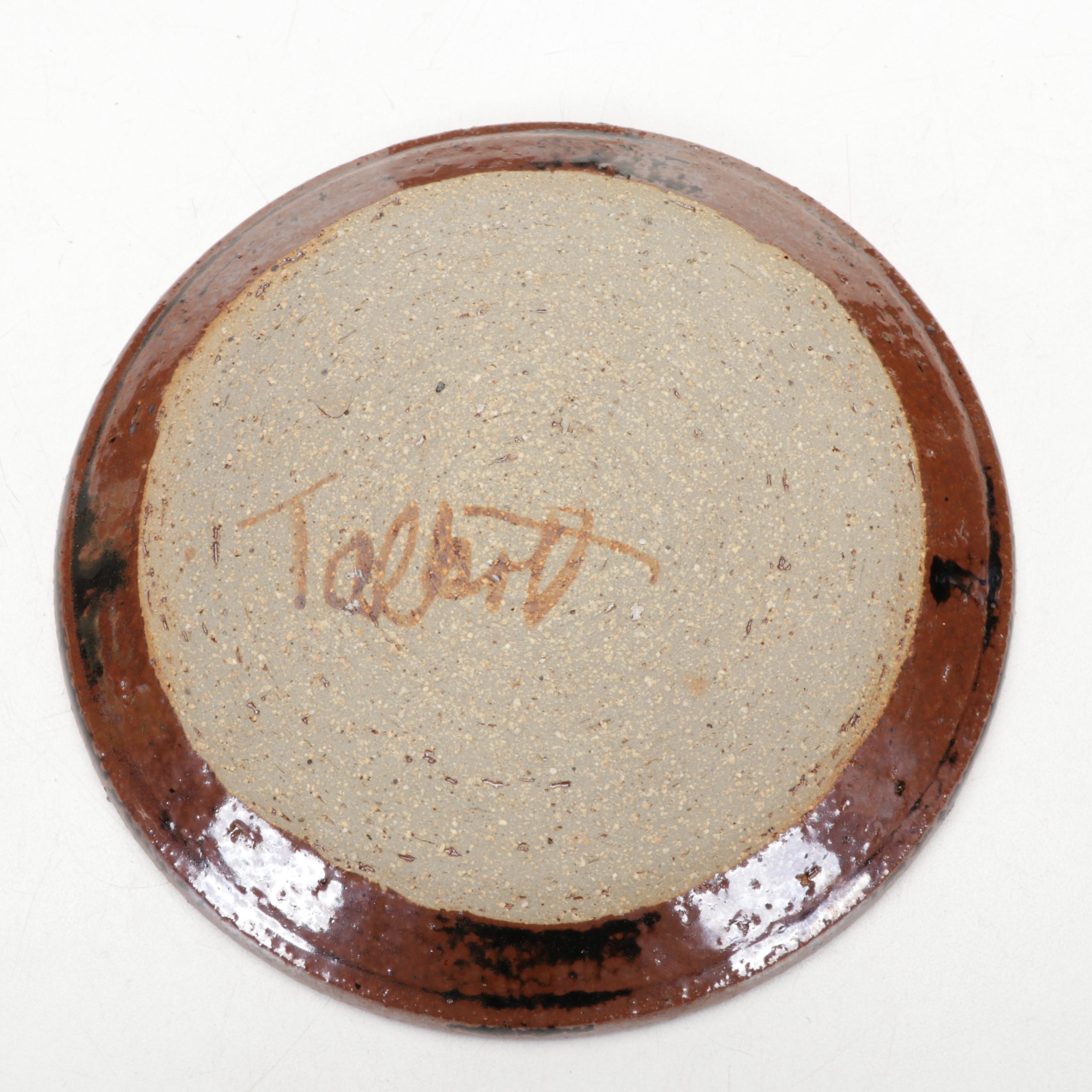 Torquay Pottery Mottoware Dishes With Betty Talbott Butter Dish and Redware