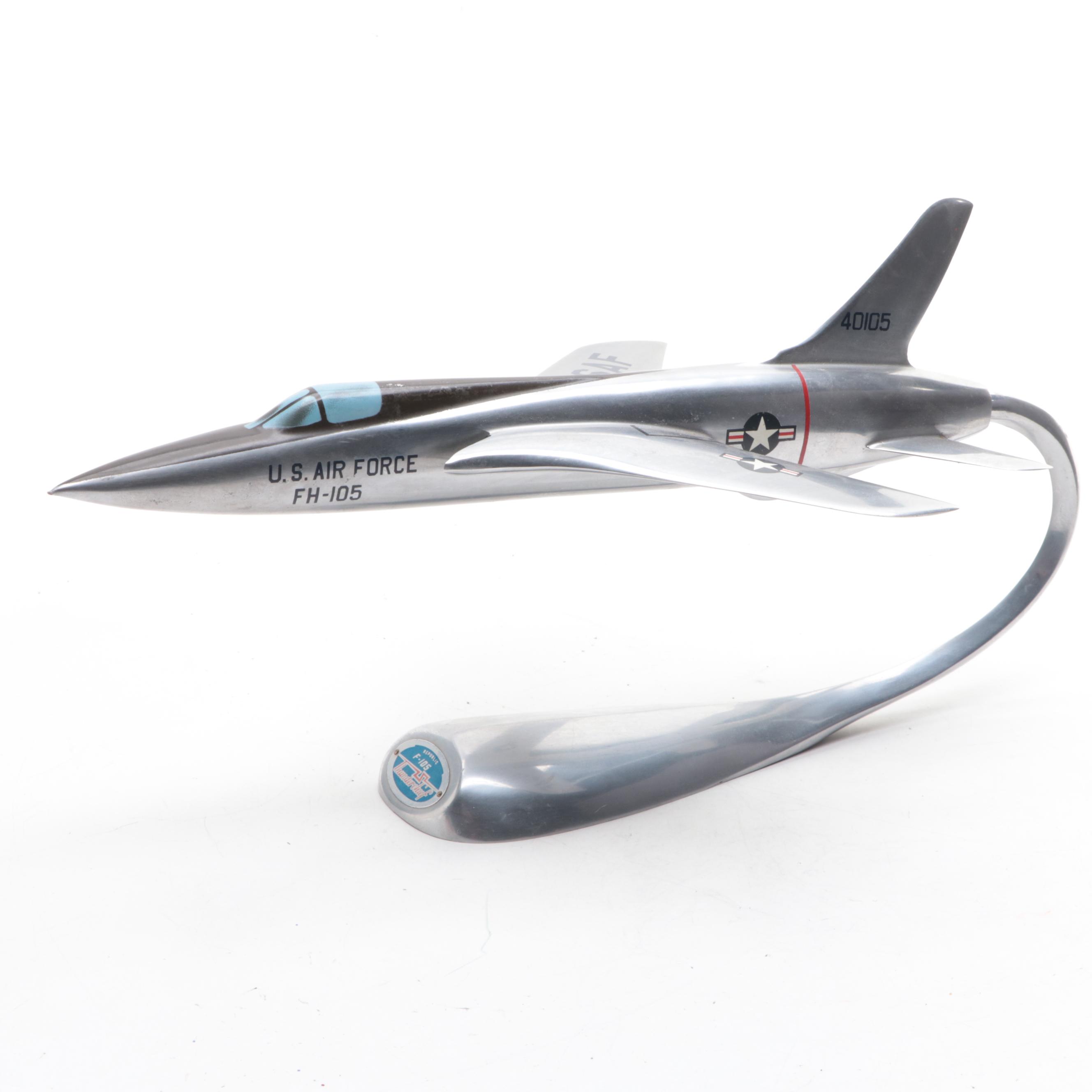 M. M. Verkuyl U. S. Air Force Republic F-105 Thunderchief Desk Model