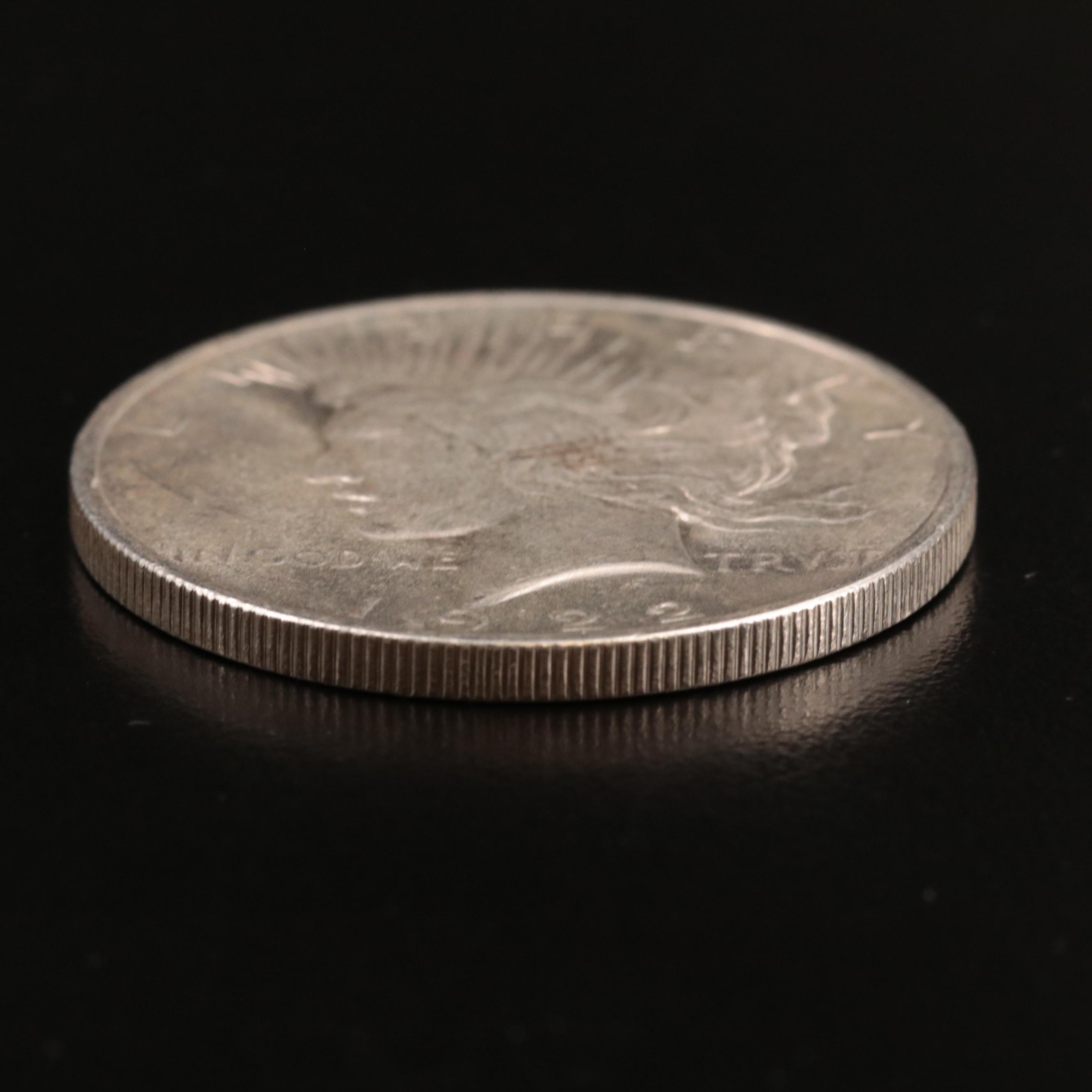 Uncirculated 1922 Peace Dollar