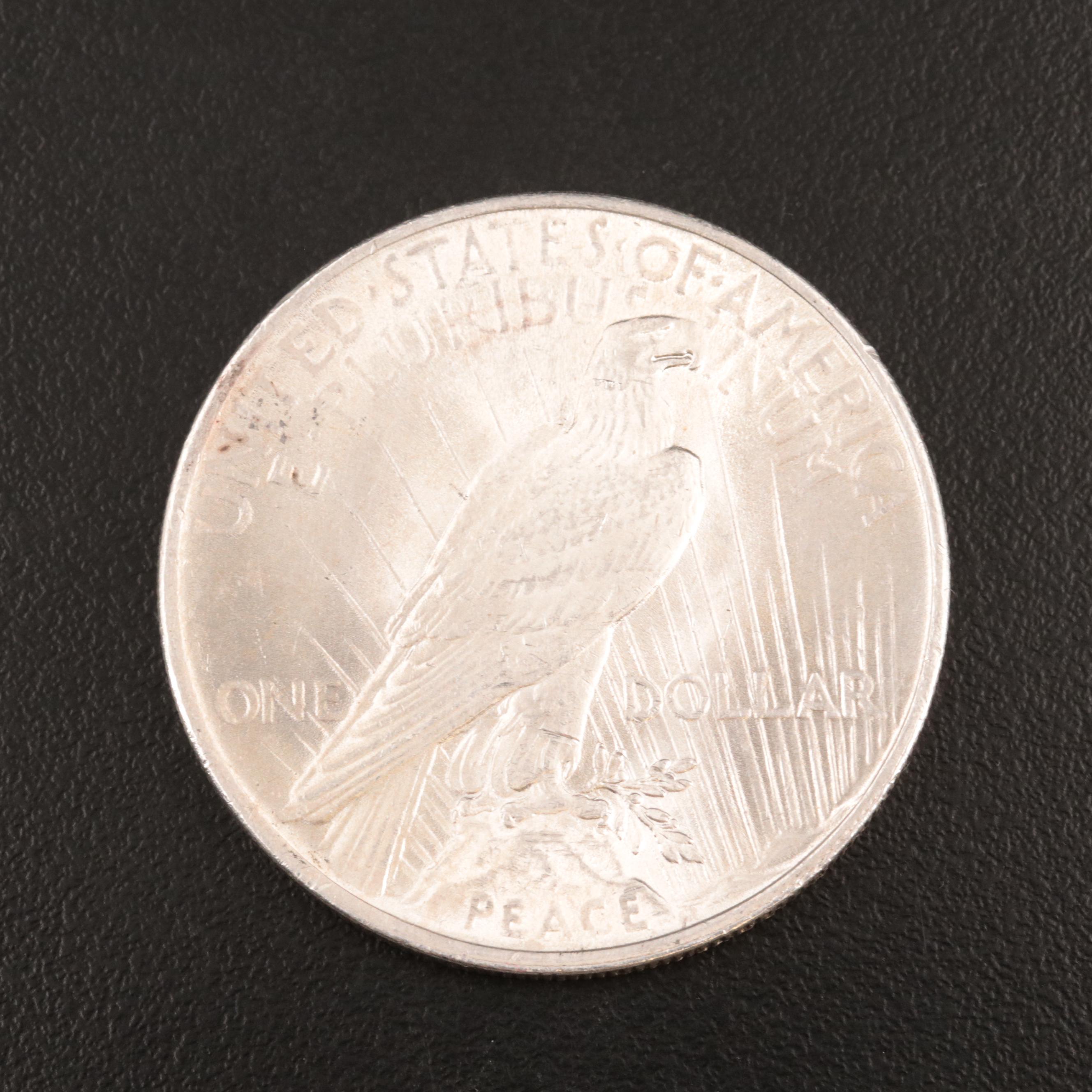 Uncirculated 1922 Peace Dollar