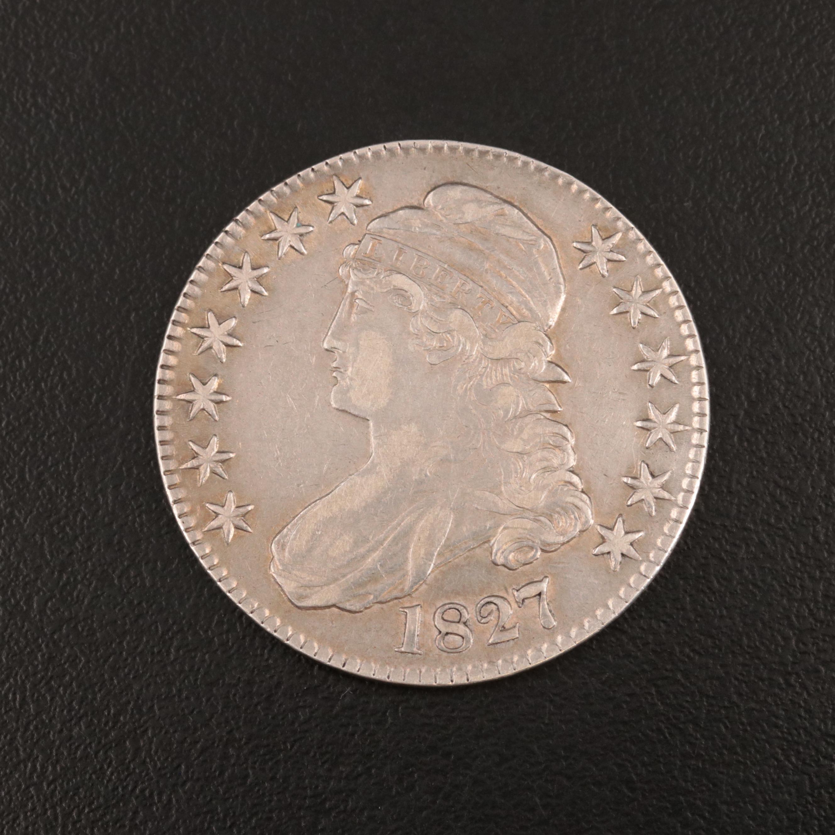 1827 Capped Bust Silver Half Dollar
